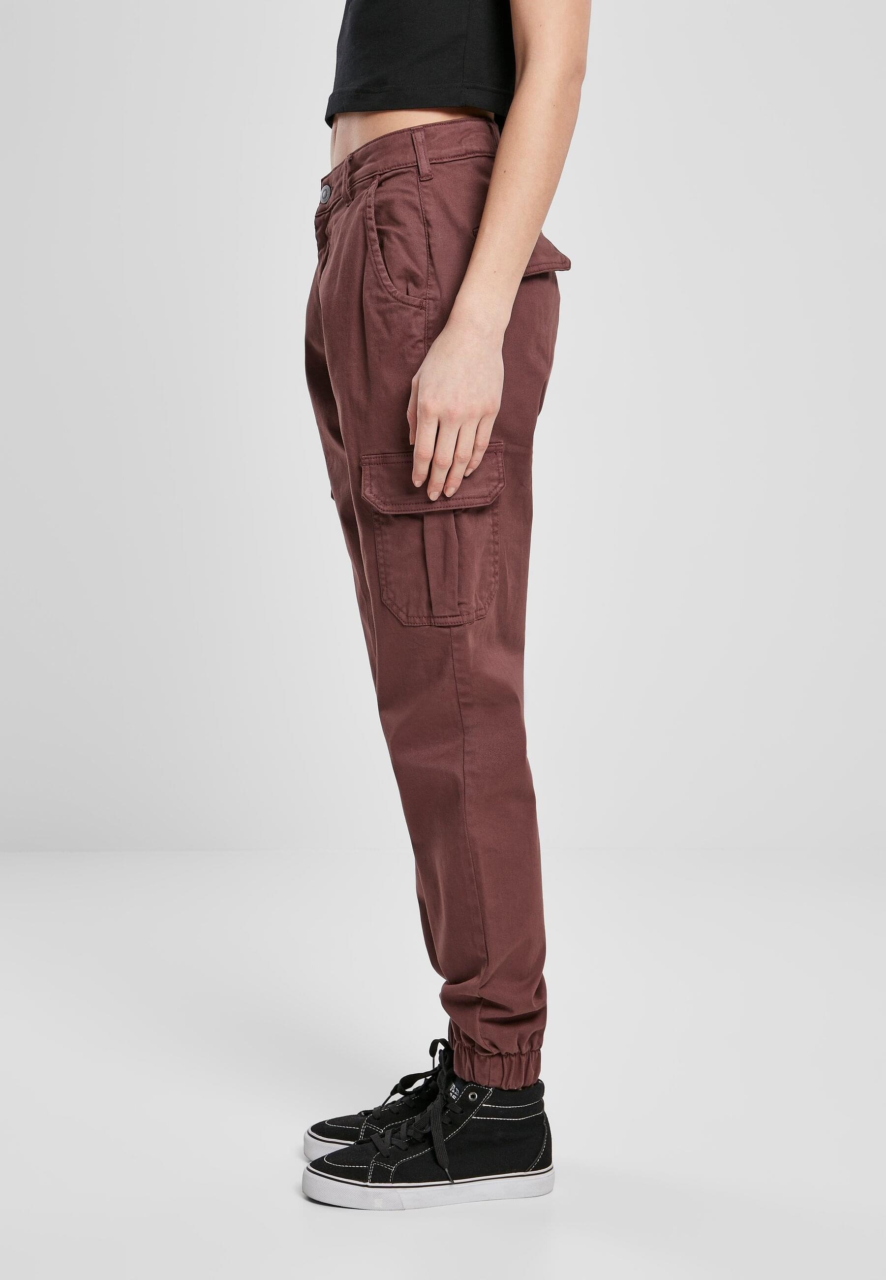 URBAN CLASSICS Cargohose »Urban Classics Damen Ladies High Waist Cargo Pants«, (1 tlg.)