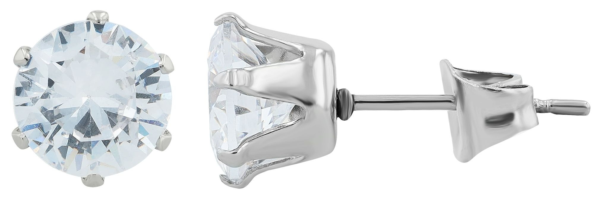 Adelia´s Paar Ohrhänger "Damen Ohrringe – Ohrstecker aus Edelstahl mit Zirk günstig online kaufen