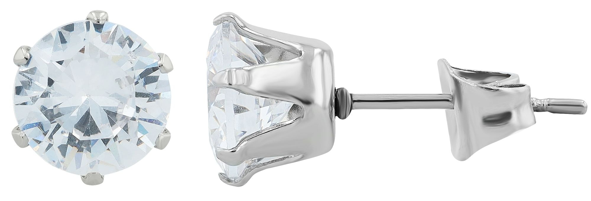 Adelia´s Paar Ohrhänger "Damen Ohrringe – Ohrstecker aus Edelstahl mit Zirk günstig online kaufen