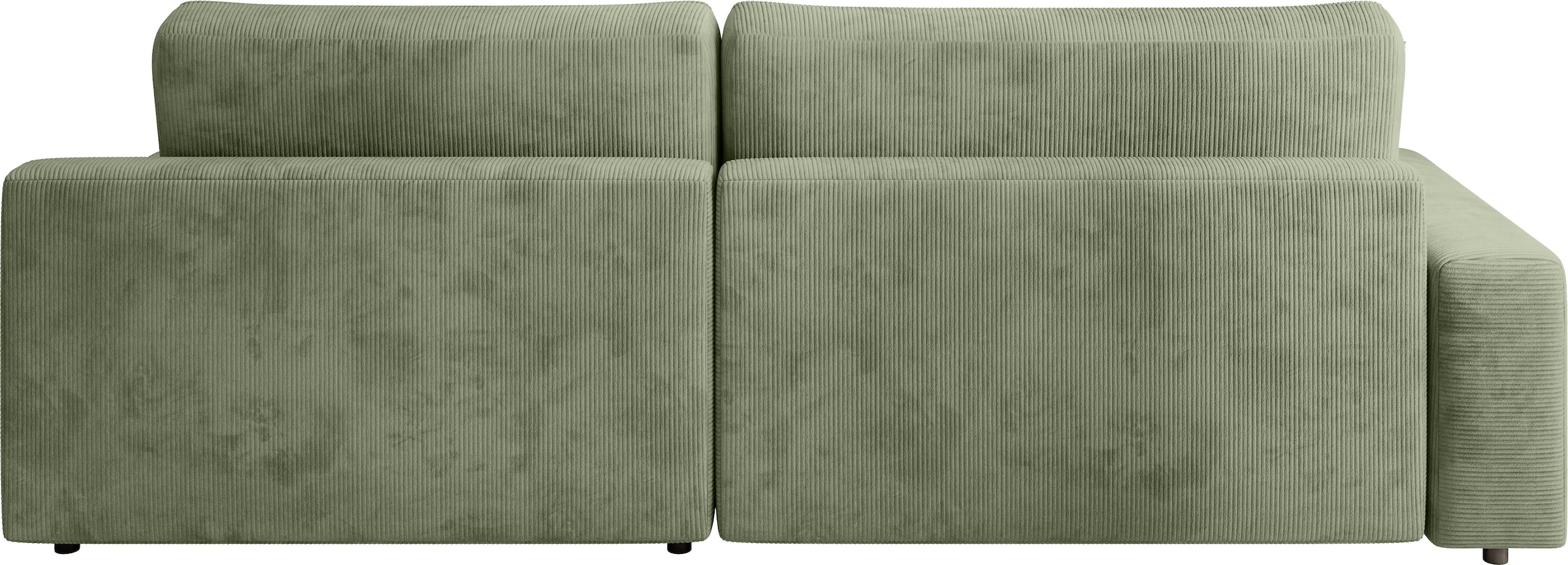 TRENDMANUFAKTUR Ecksofa »Challenge, Schlafsofa mit Bettkasten, Couch in L-Form, Breite 245 cm«, Recamiere beidseitig montierbar, mit Bettfunktion, trendiger Cordstoff