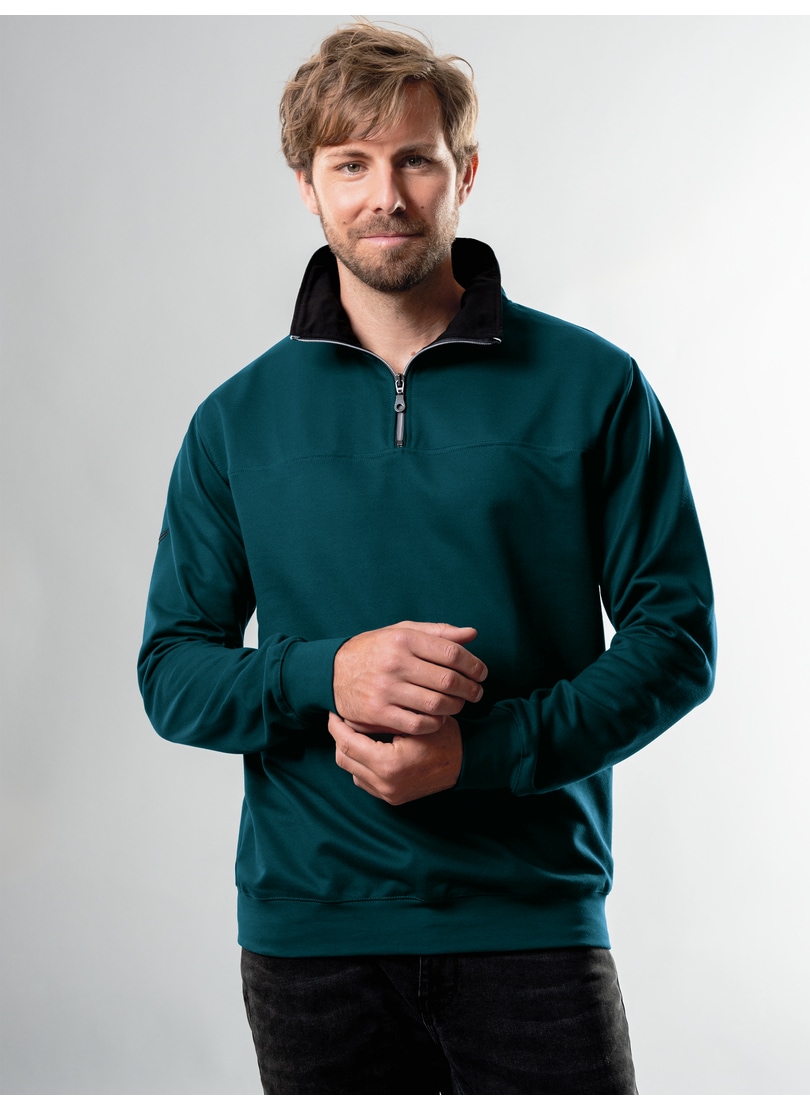 Trigema Sweatshirt "TRIGEMA Sweatshirt mit Reißverschluss" günstig online kaufen