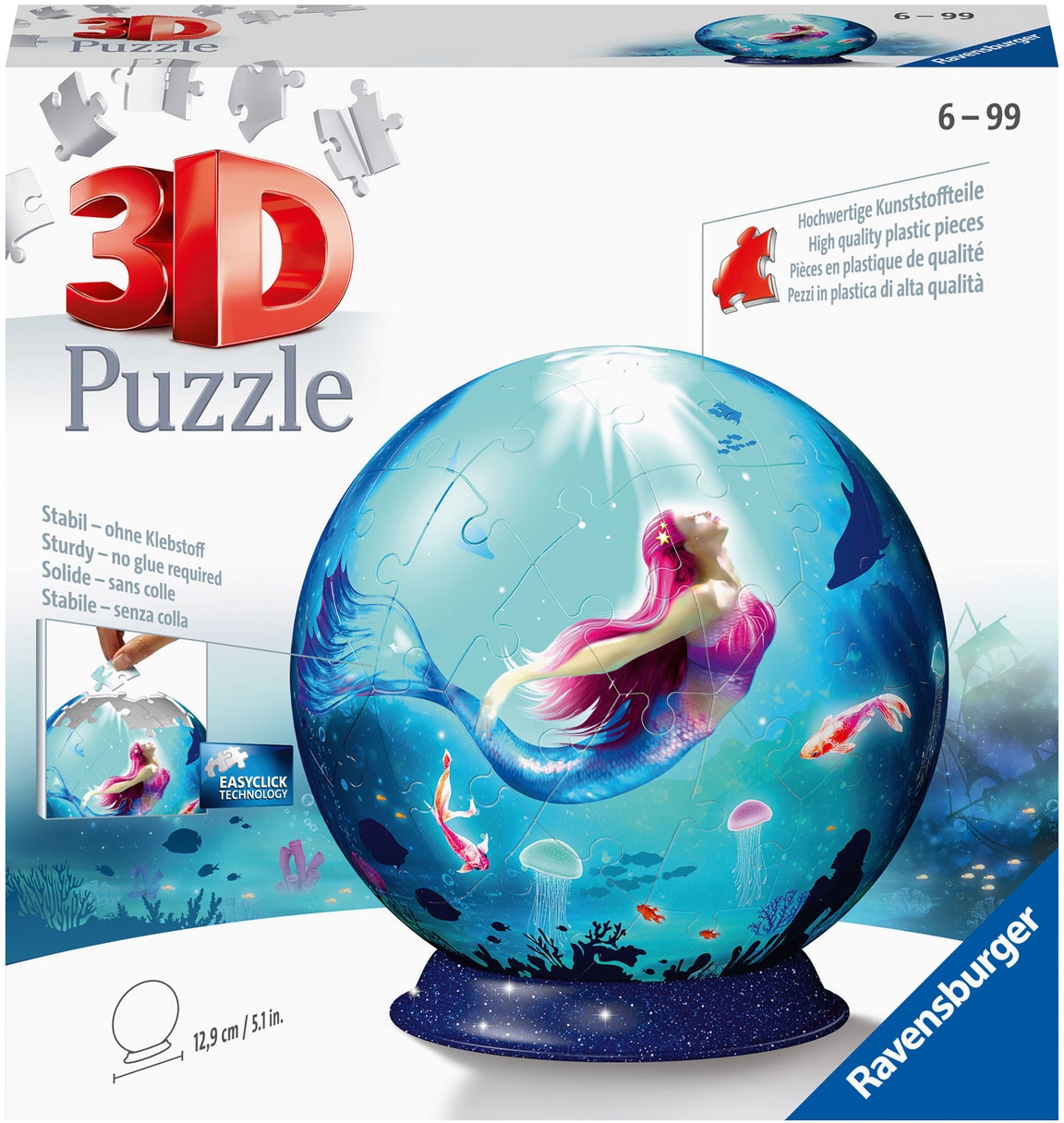 Ravensburger Puzzleball »Bezaubernde Meerjungfrauen«, Made in Europe