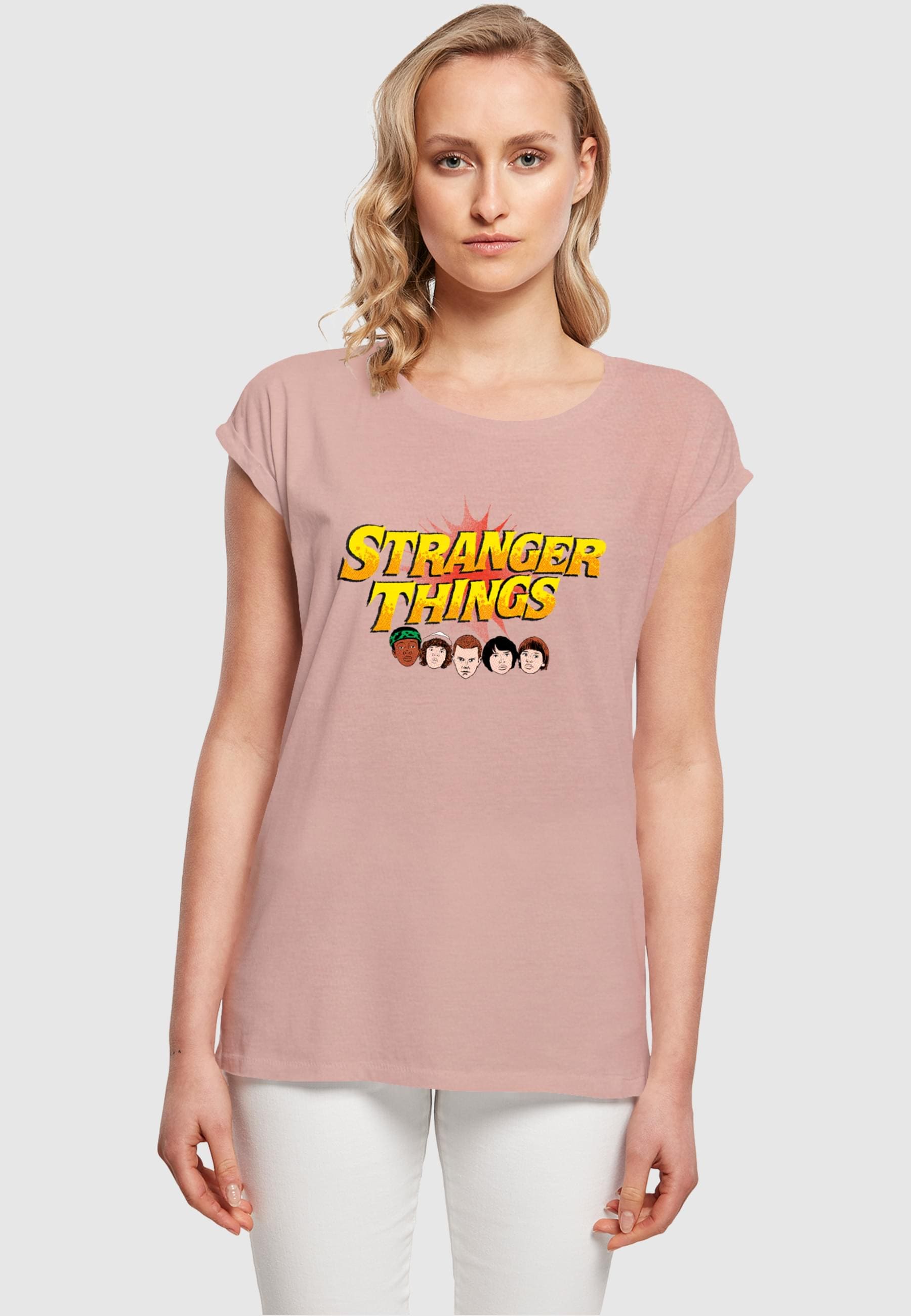 ABSOLUTE CULT T-Shirt »ABSOLUTE CULT Damen Ladies Stranger Things - Comic Heads T-Shirt«, (1 tlg.)