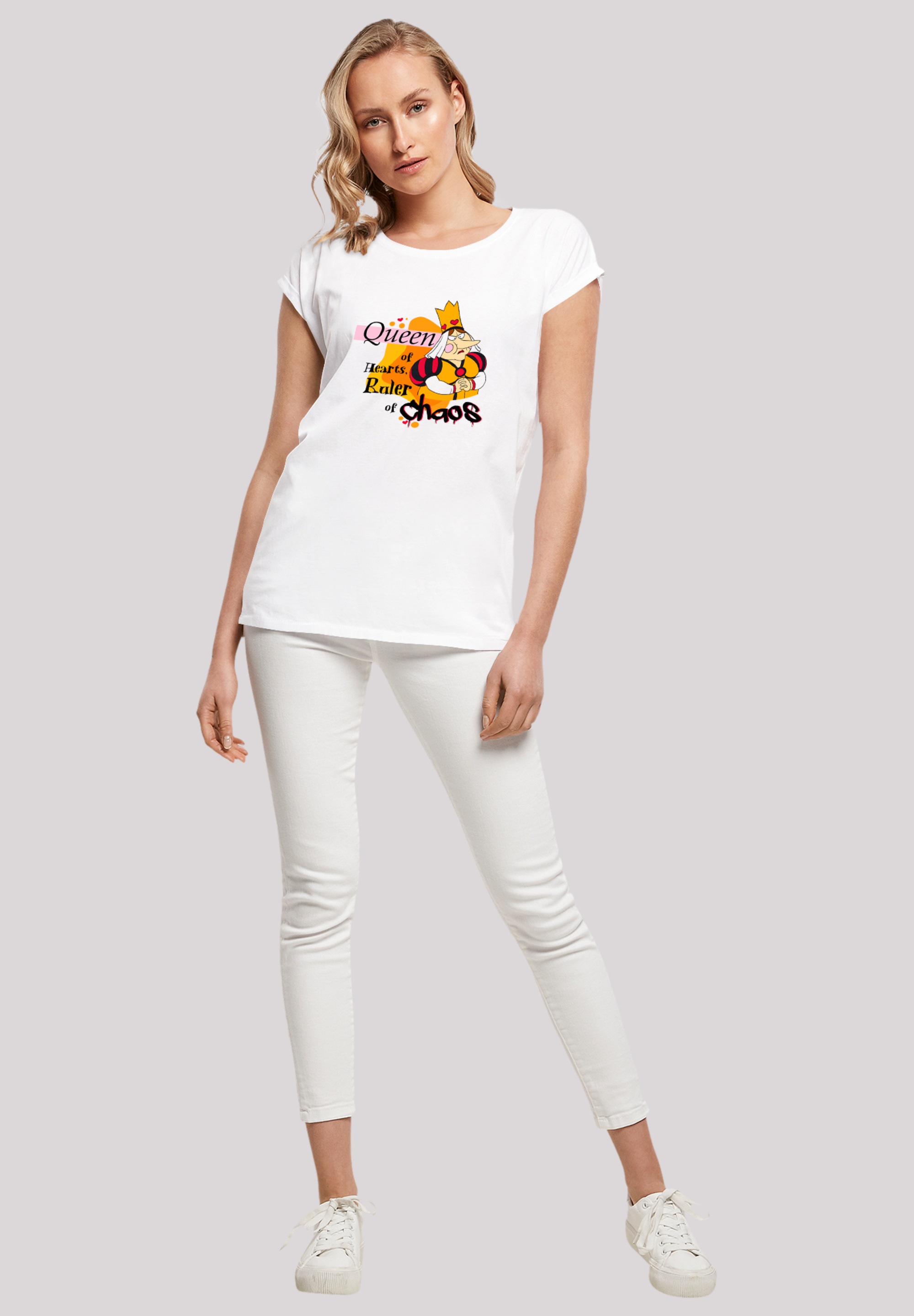 F4NT4STIC T-Shirt »Alice im Wunderland Queen Of Hearts«, Retro, Heroes of Childhood, TV Serie