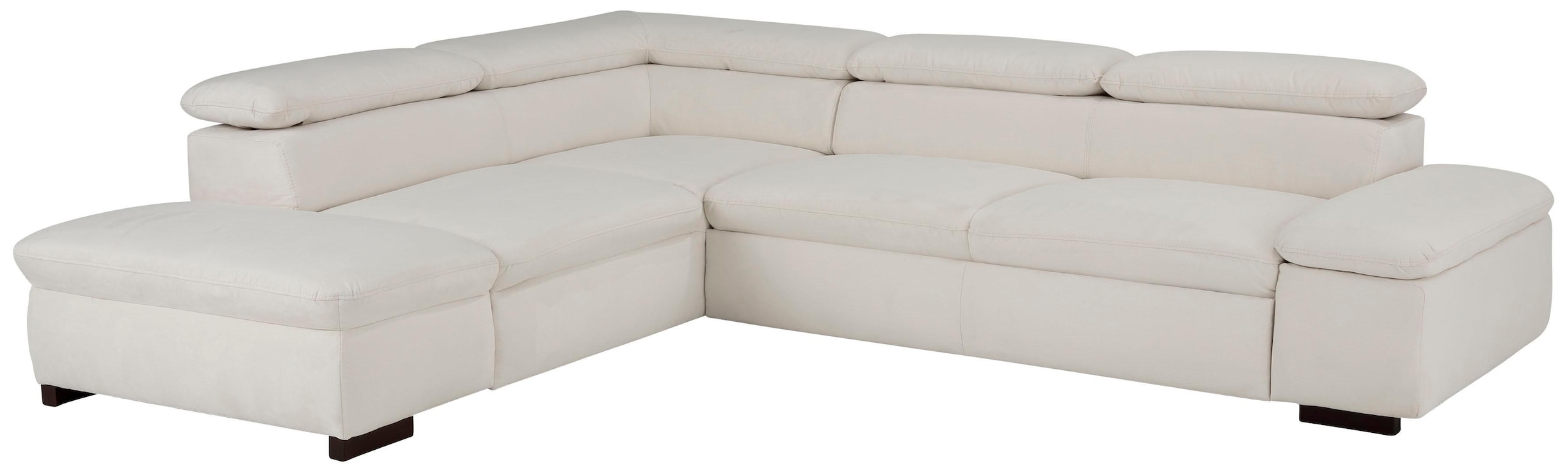 OTTO home Ecksofa "Alberto L-Form" mit Kopfteilverstellung, wahlweise mit Schlaffunktion