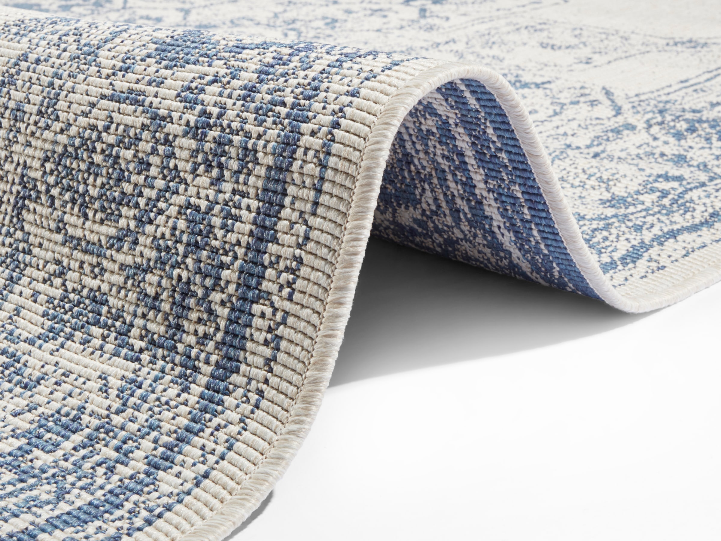 NORTHRUGS Teppich »Borbon Wendeteppich«, rechteckig, 5 mm Höhe, In-& Outdoor, Wetterfest, Balkon, Garten, Wohnzimmer, Wasserfest