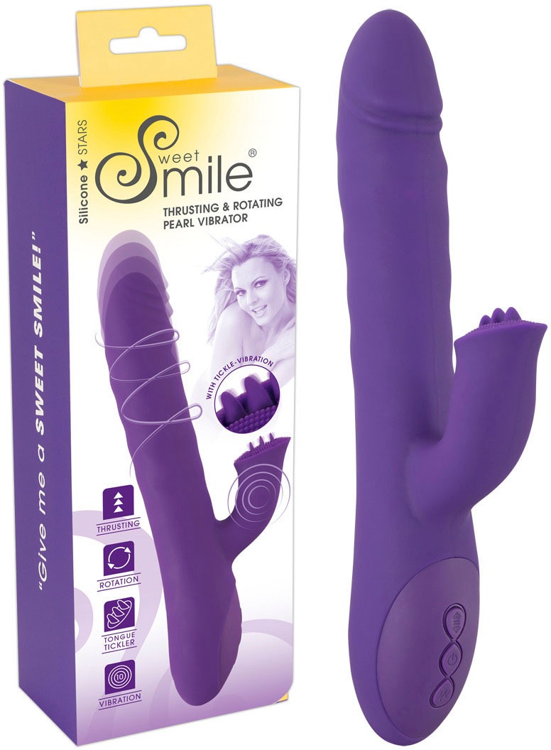 Smile Rabbit-Vibrator, stößt, rotiert & vibriert!
