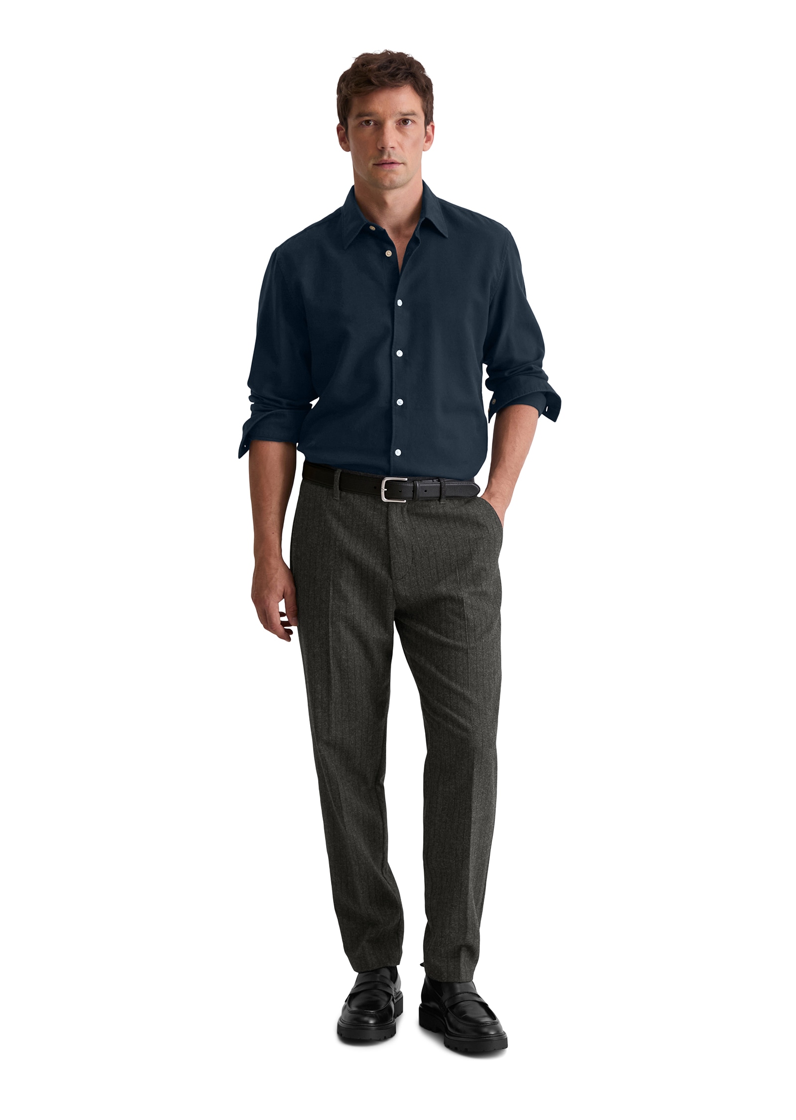 Marc O'Polo Businesshemd sanft meliert