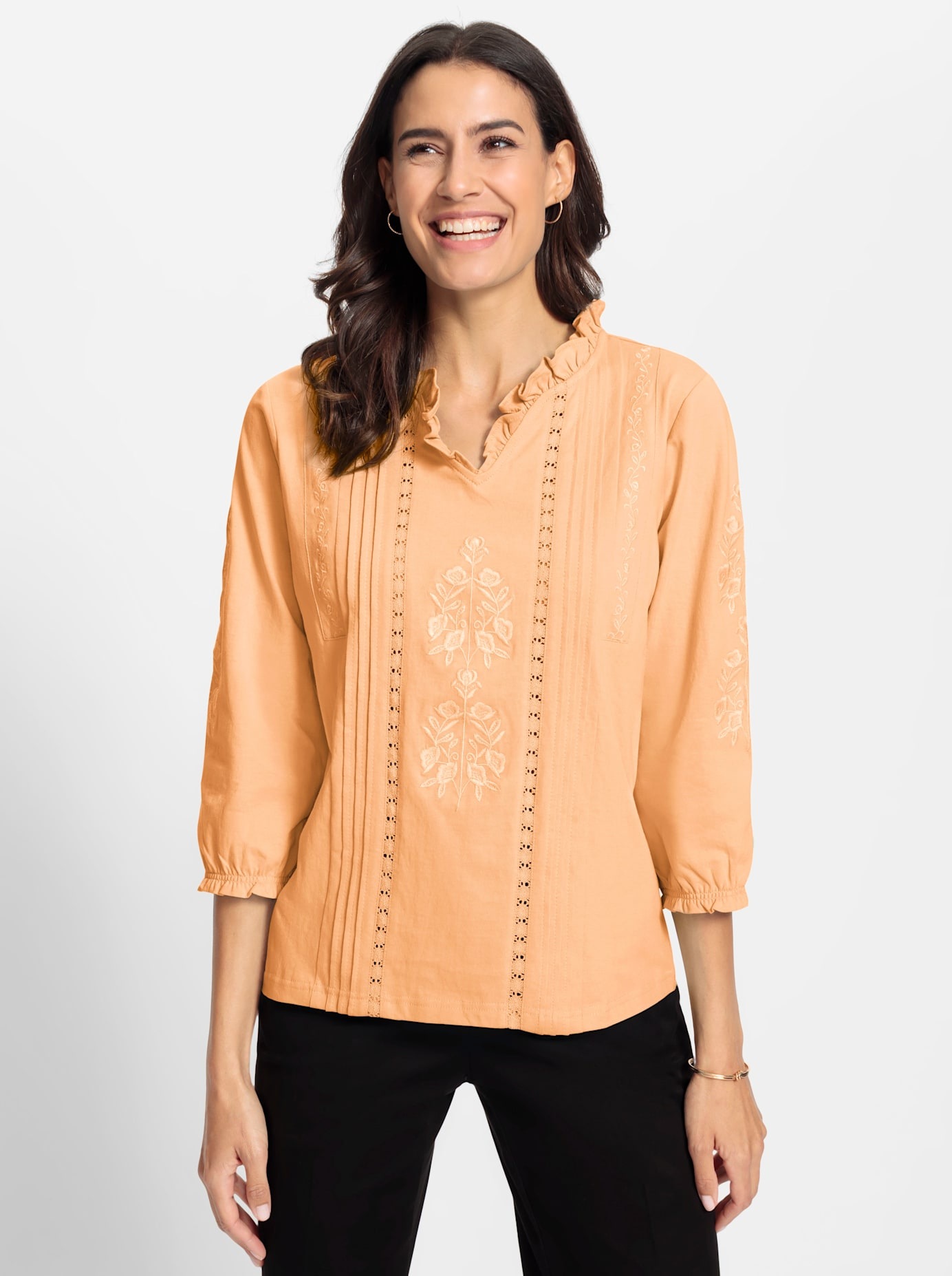 Inspirationen 3/4-Arm-Shirt "3/4-Arm-Shirt" 1 Stk. tlg. günstig online kaufen