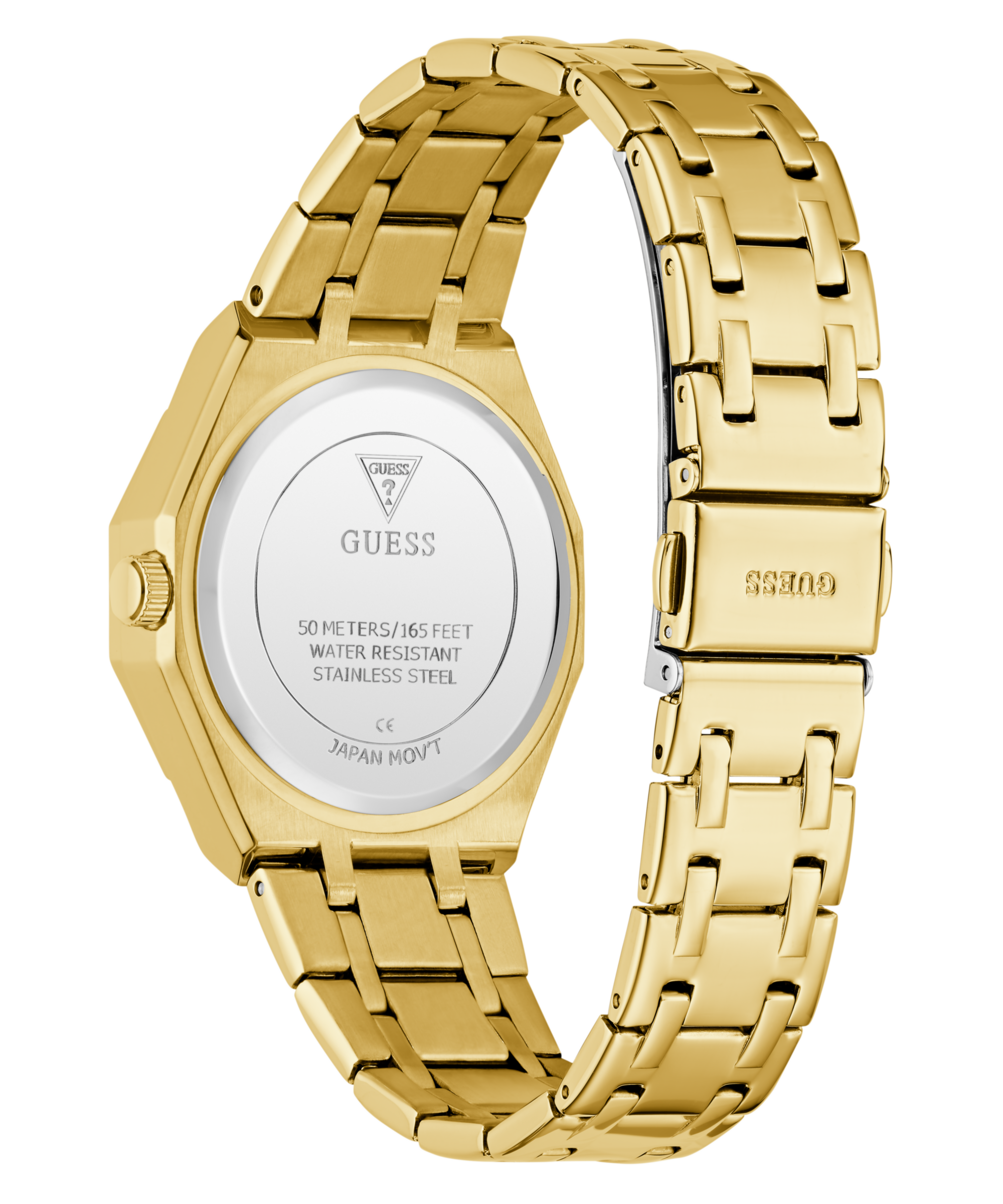 Guess Multifunktionsuhr »QUINN« Quarzuhr, Armbanduhr, Damenuhr, Edelstahlarmband, Datum