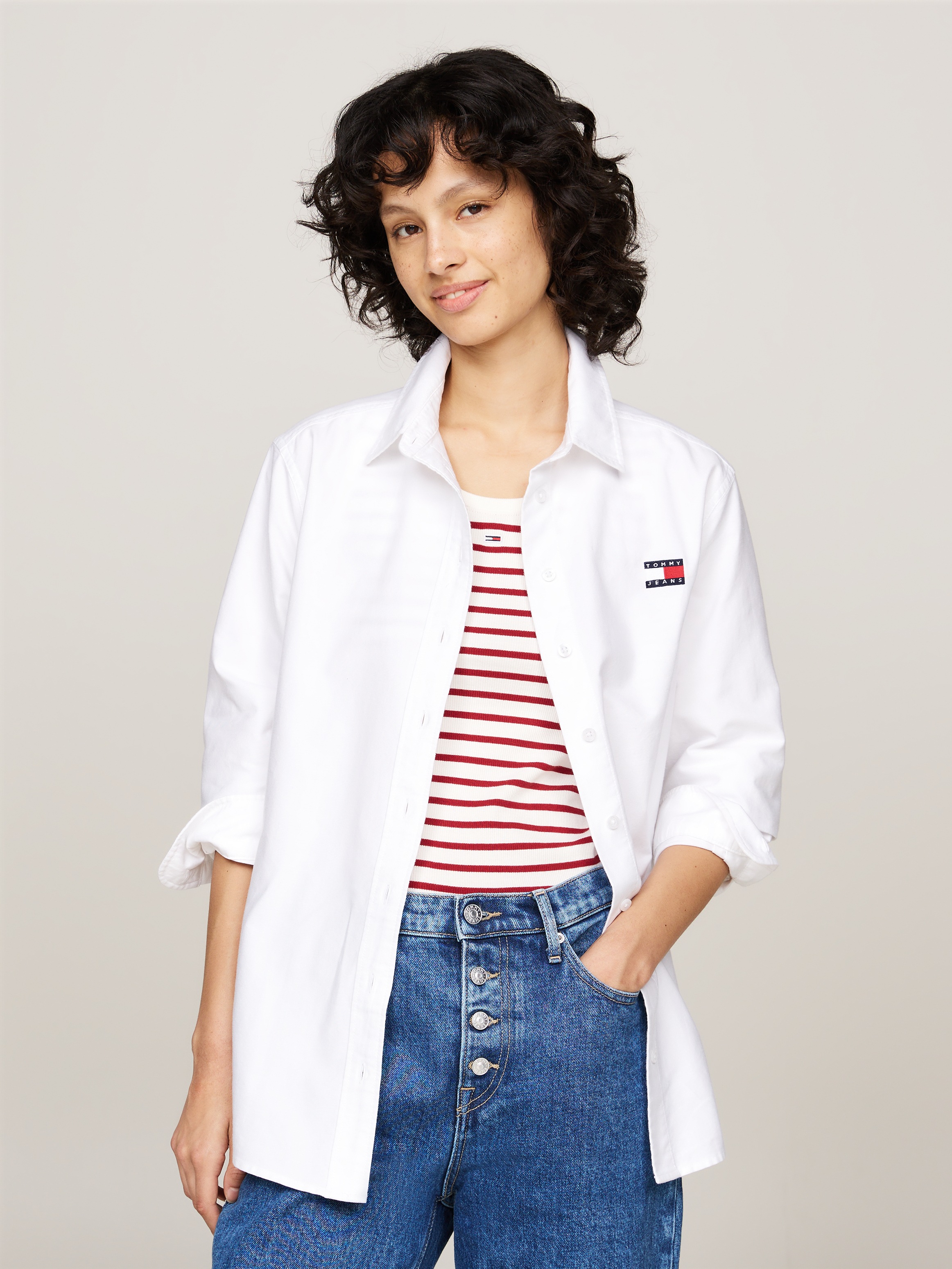 TOMMY JEANS Tommy Džinsai Shirtbluse »TJW RLX BADG...