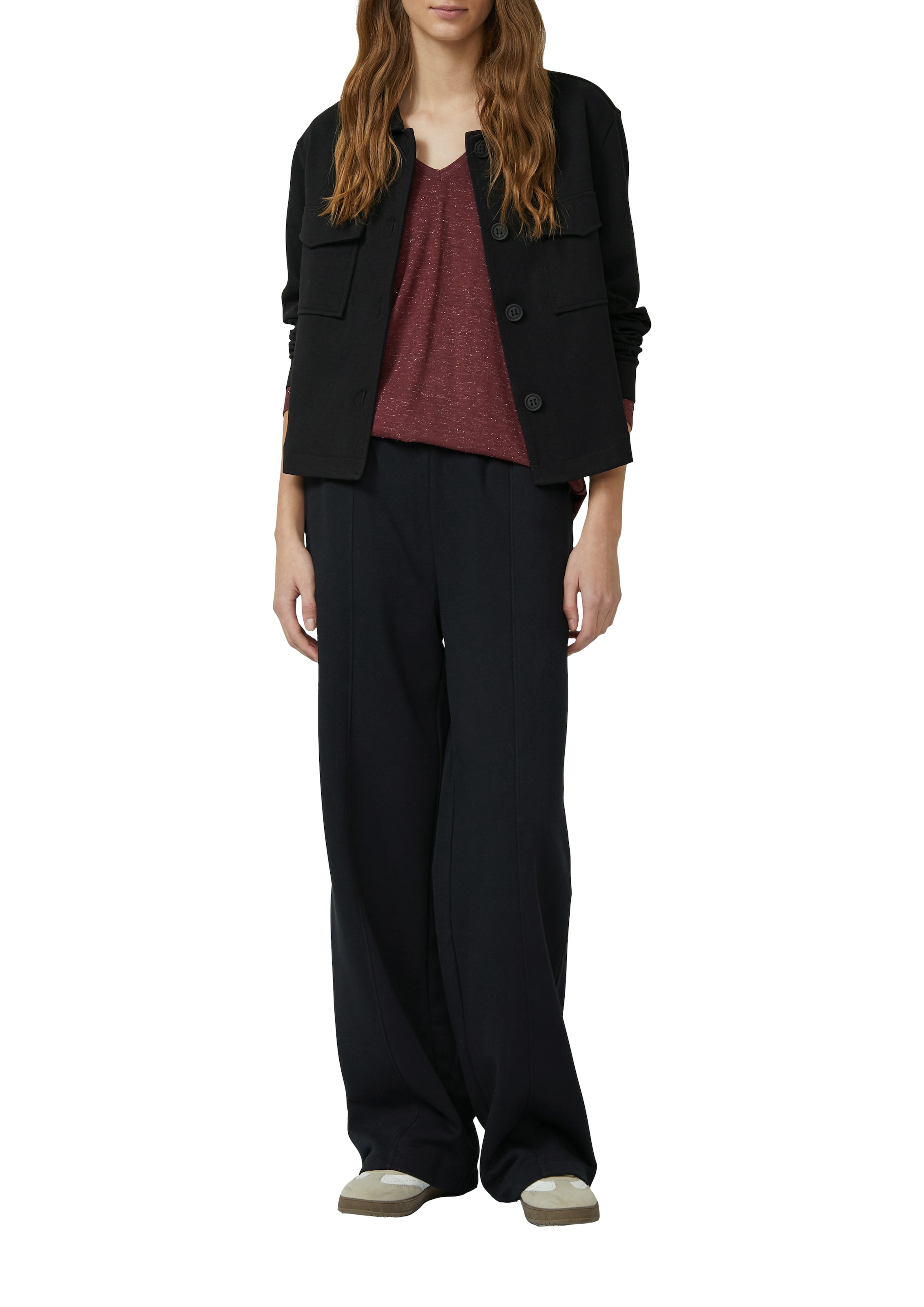 s.Oliver Langarmshirt mit V-Ausschnitt