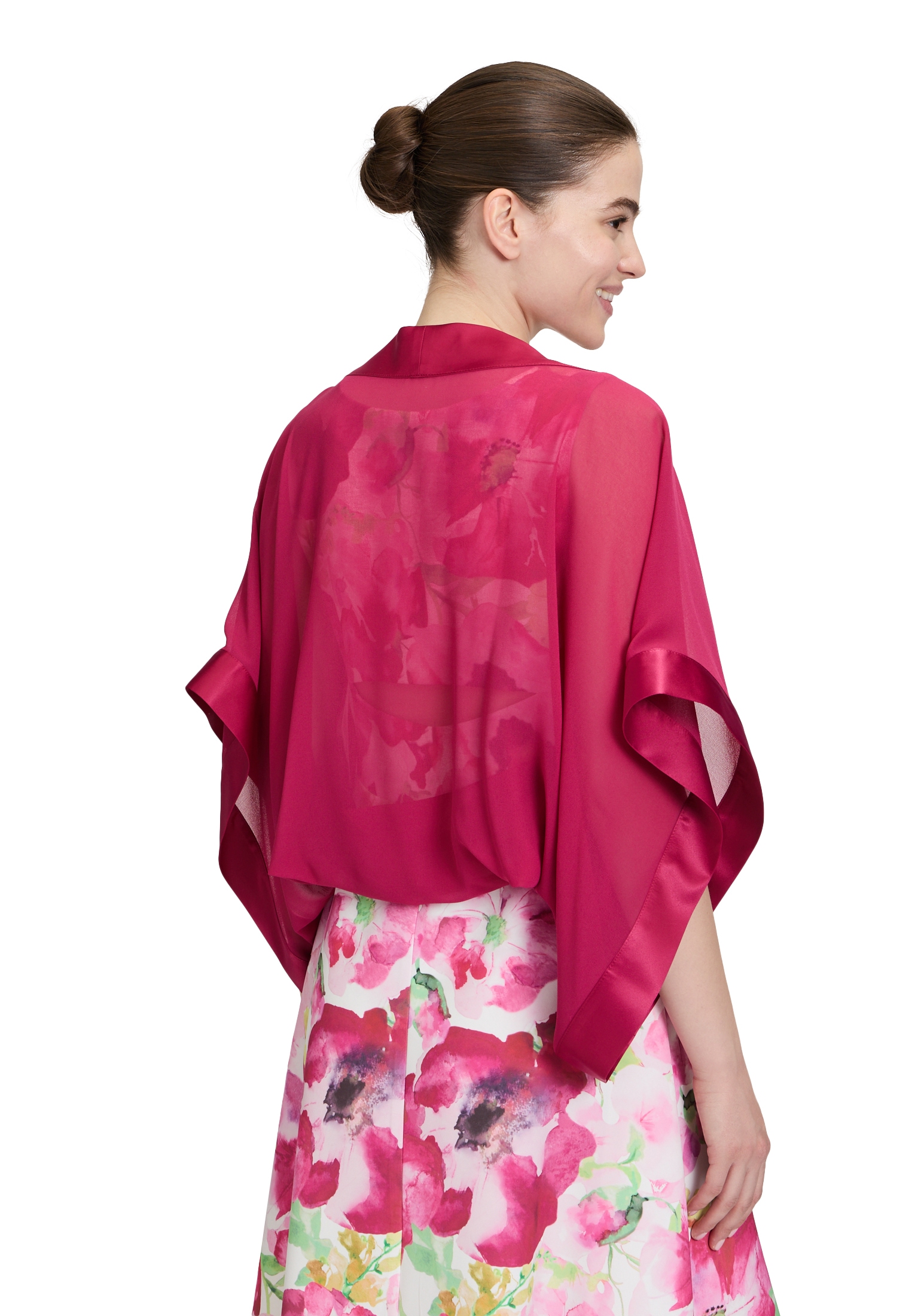 Vera Mont Bolerojacke »Vera Mont Chiffonstola mit 3/4 Arm«, ohne Kapuze