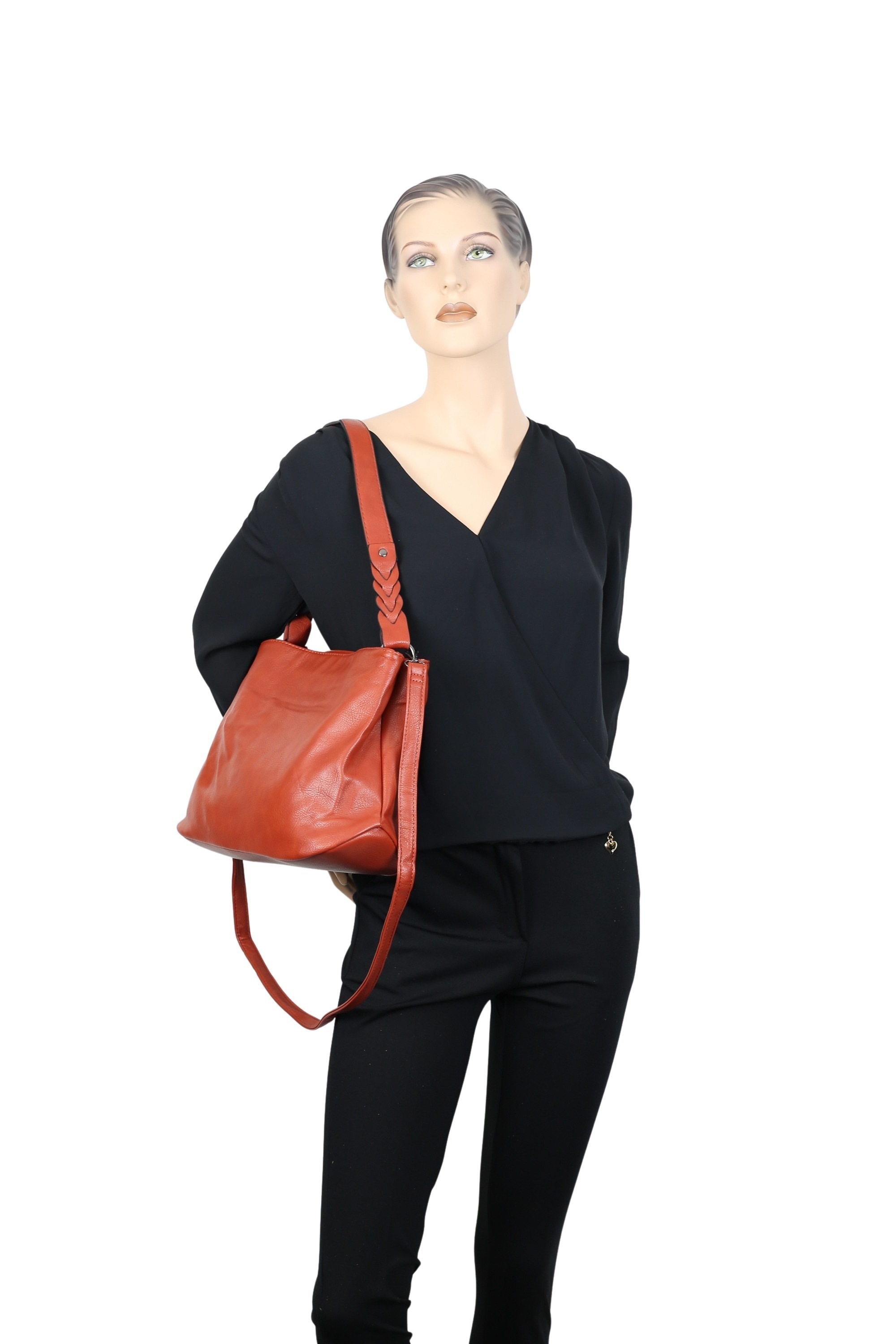 TONI&FRIENDS Schultertasche "Flecht Zauber", mit drei separaten RV-Fächern günstig online kaufen