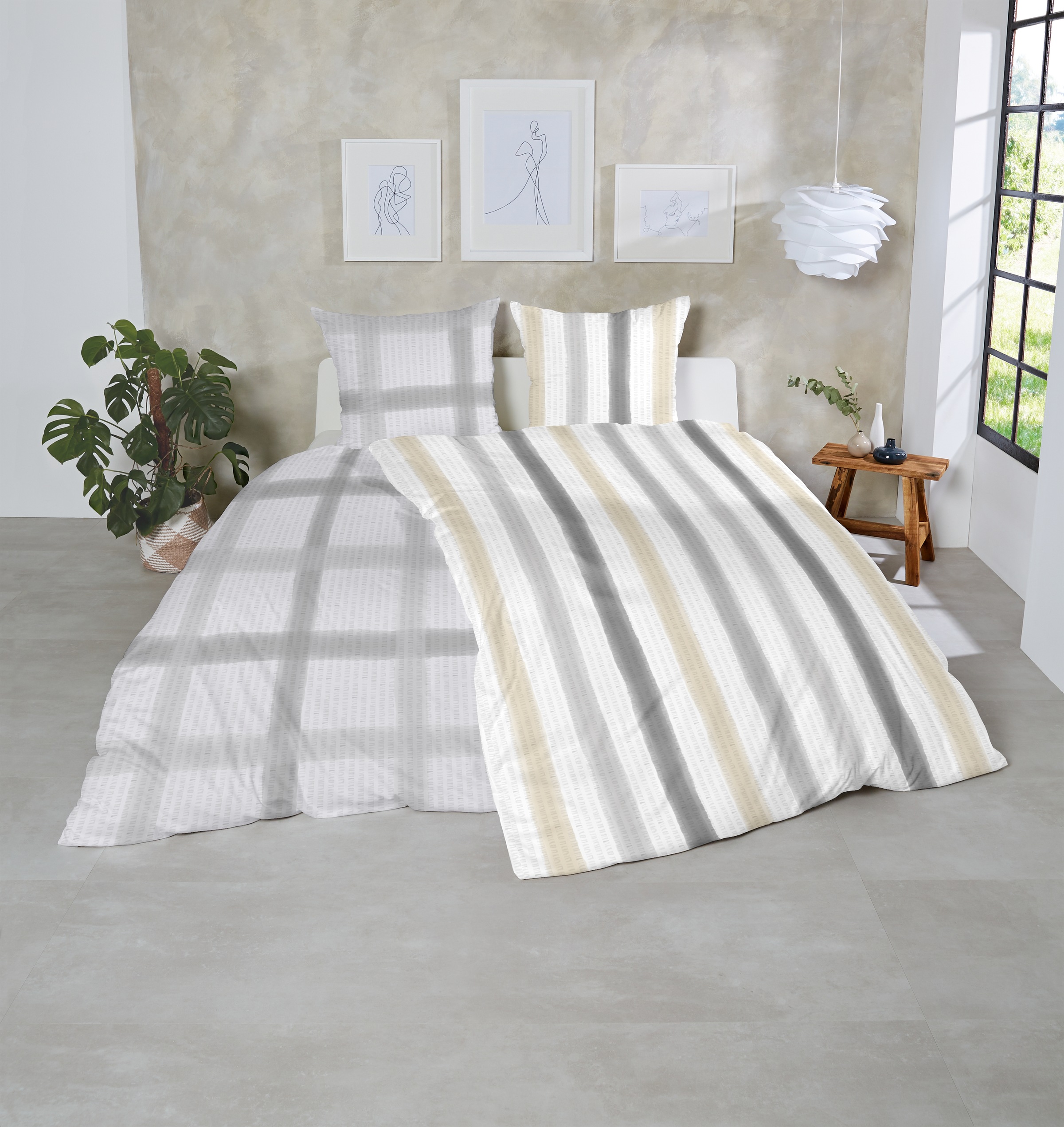 Primera Bettwäsche »Soft-Seersucker-Bettwäsche Soft lines« 2