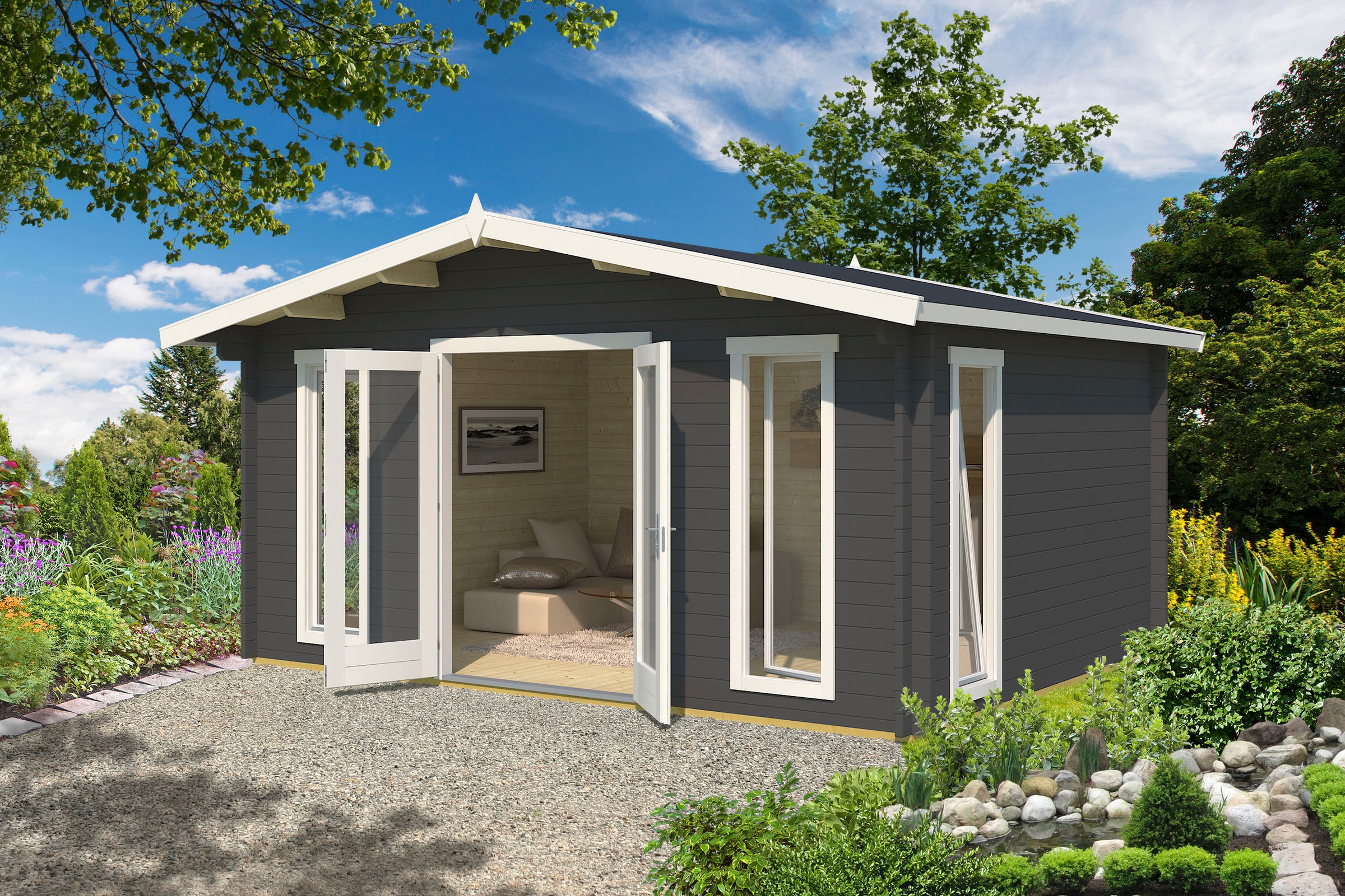 LASITA MAJA Gartenhaus »ELGIN«, (Set, inkl. Fussbodenbretter zum verlegen)