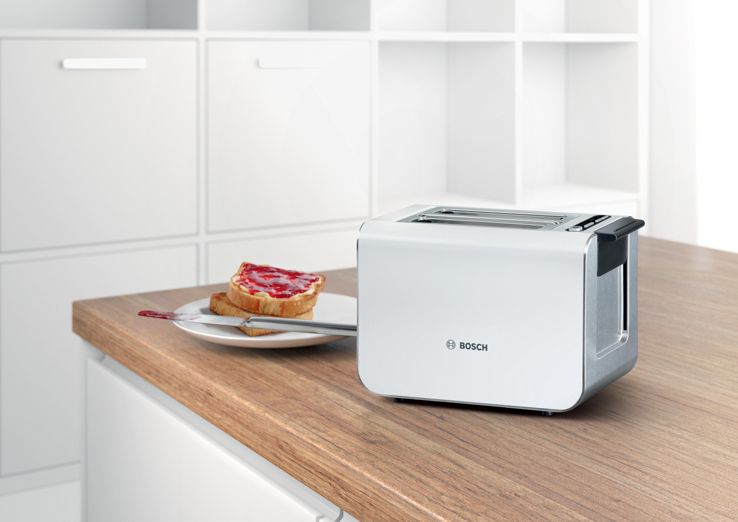 BOSCH Toaster "Styline TAT8611N, integrierter Brötchenaufsatz, Liftfunktion günstig online kaufen
