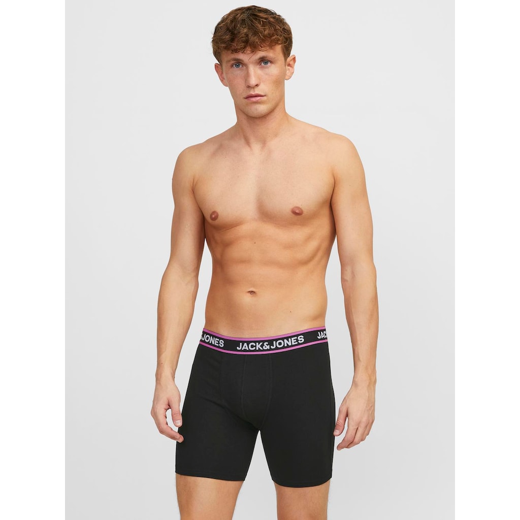 Jack & Jones Boxershorts »JACLIME SOLID BOXER BRIEFS 5 PACK«