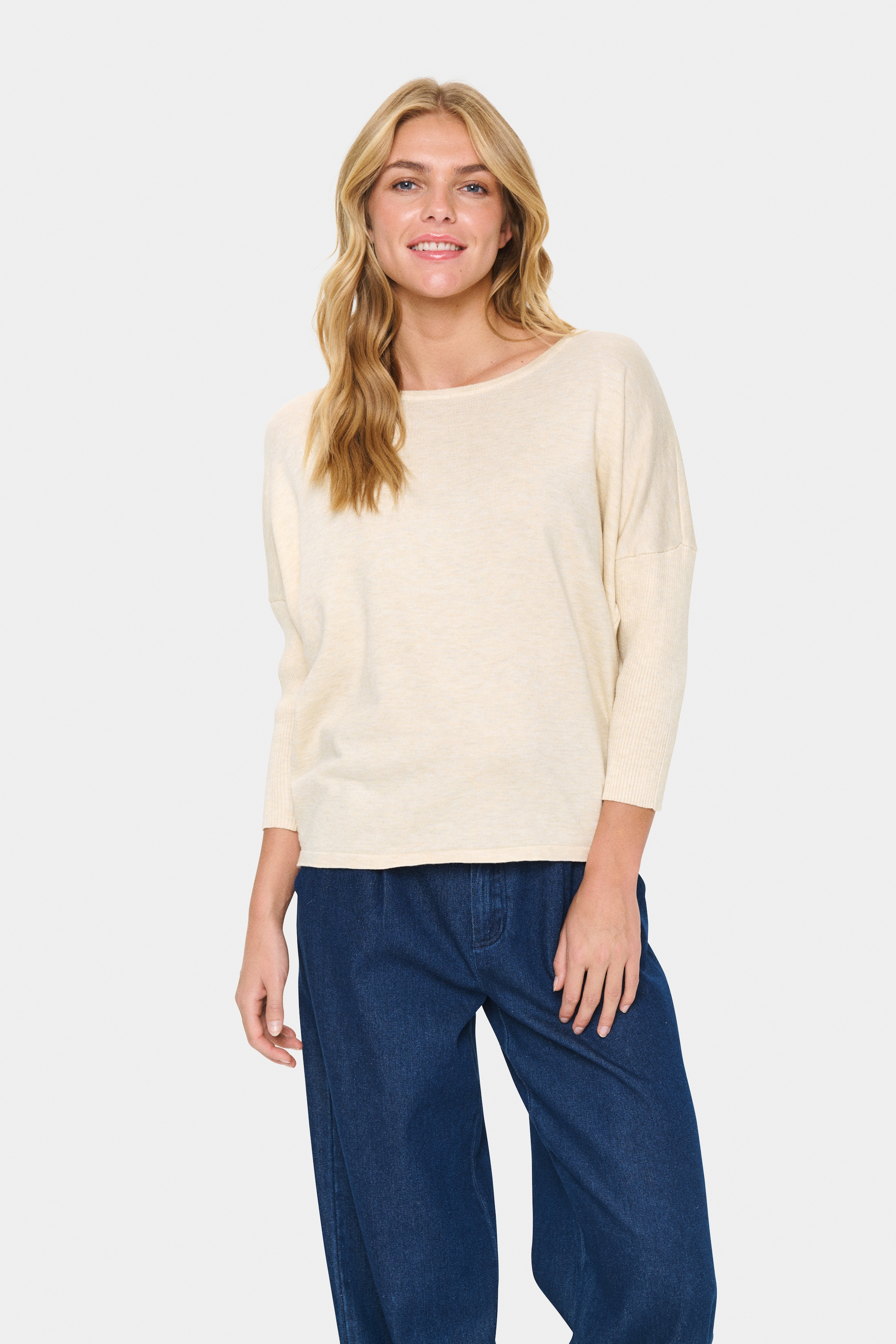 Saint Tropez Rundhalspullover "A2561, MilaSZ R-Neck" günstig online kaufen