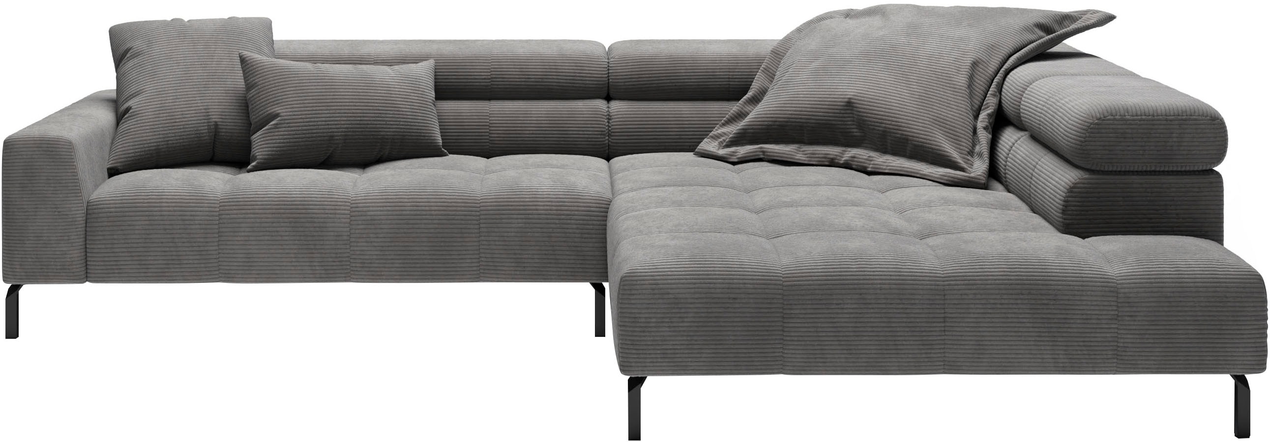Home affaire Ecksofa "Claya, 311 cm breit, L-Form, inkl. Kopfteilverstellung" ohne elektrischen Sitzvorzug