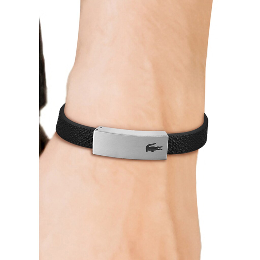 Lacoste Armband »Schmuck Edelstahl Armschmuck Lederarmband PORT«