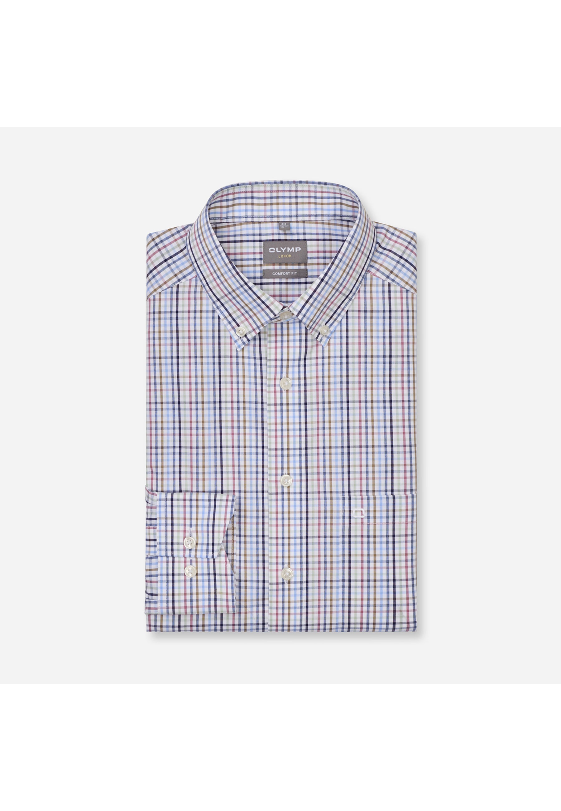 OLYMP Luxor Button-down Shirt Navy 44 7