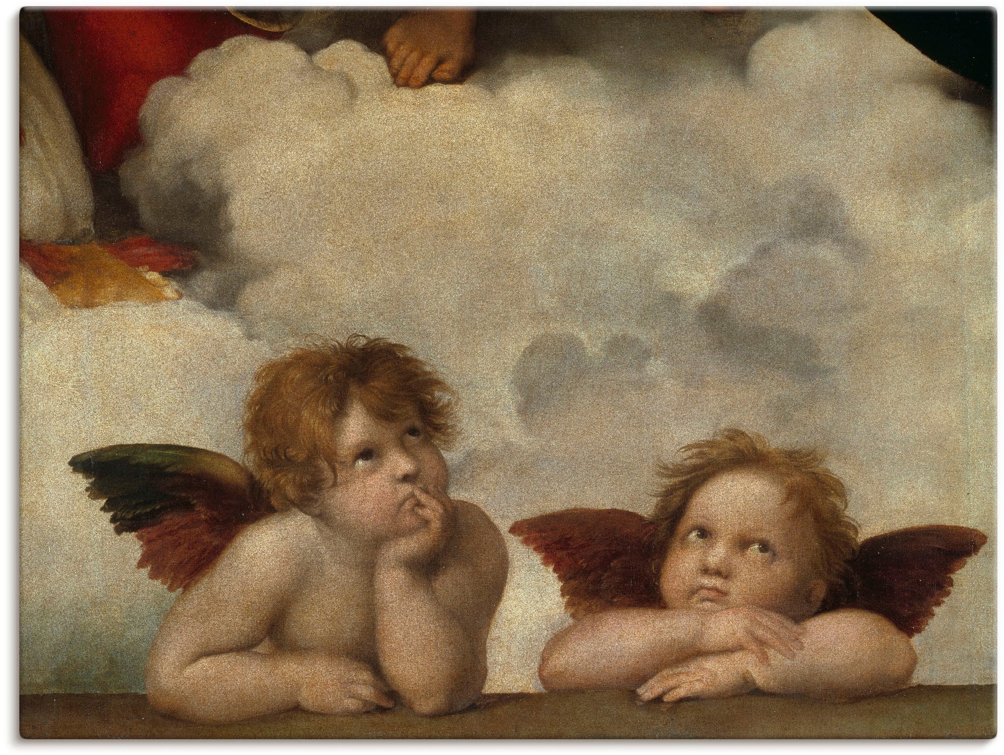 Artland Leinwandbild "Detail aus Die Sixtinische Madonna." Religion 1 Stk. günstig online kaufen