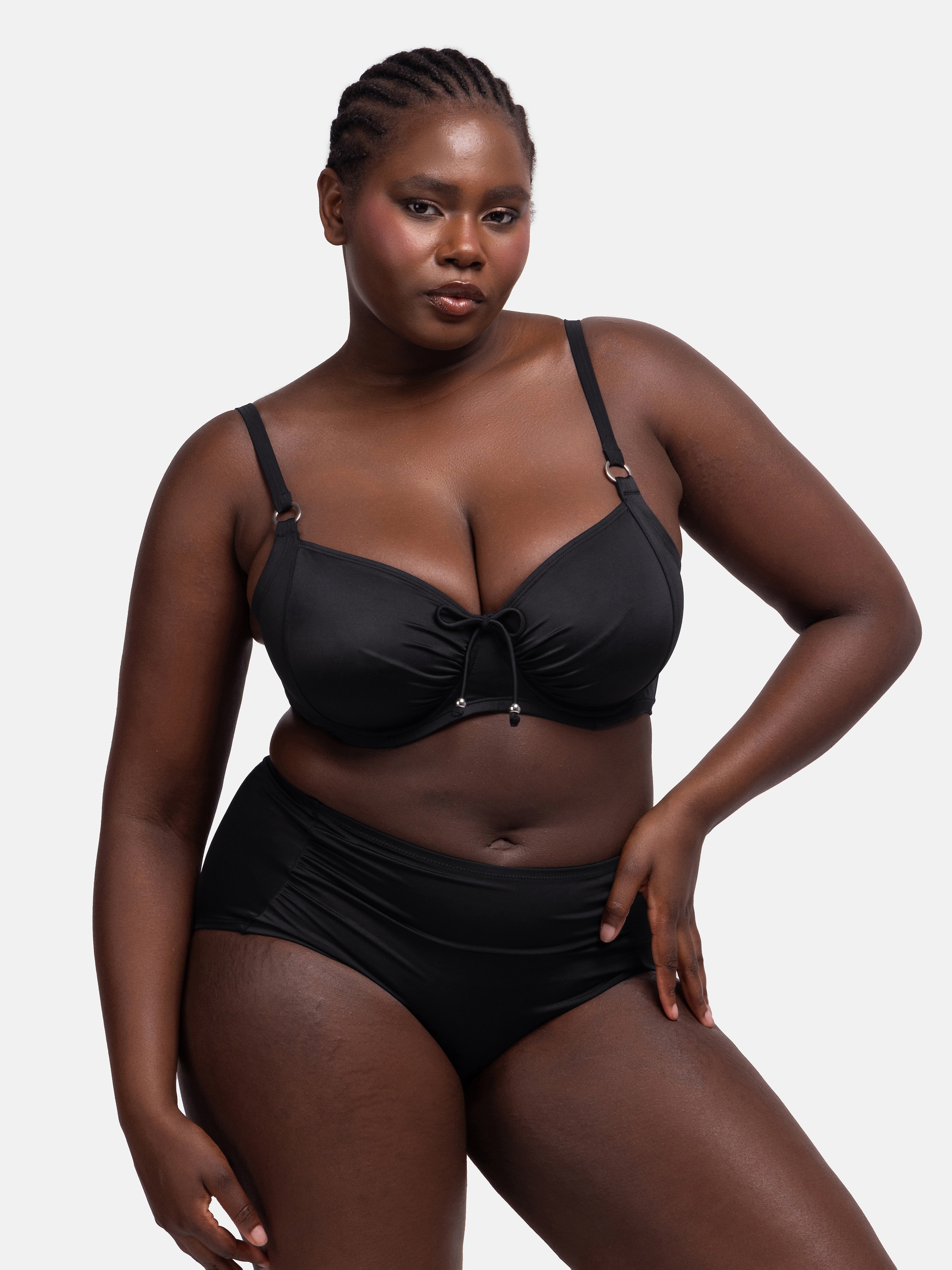 Dorina Bikini-Hose »FIJI«, Curves, leicht Raffung vorn