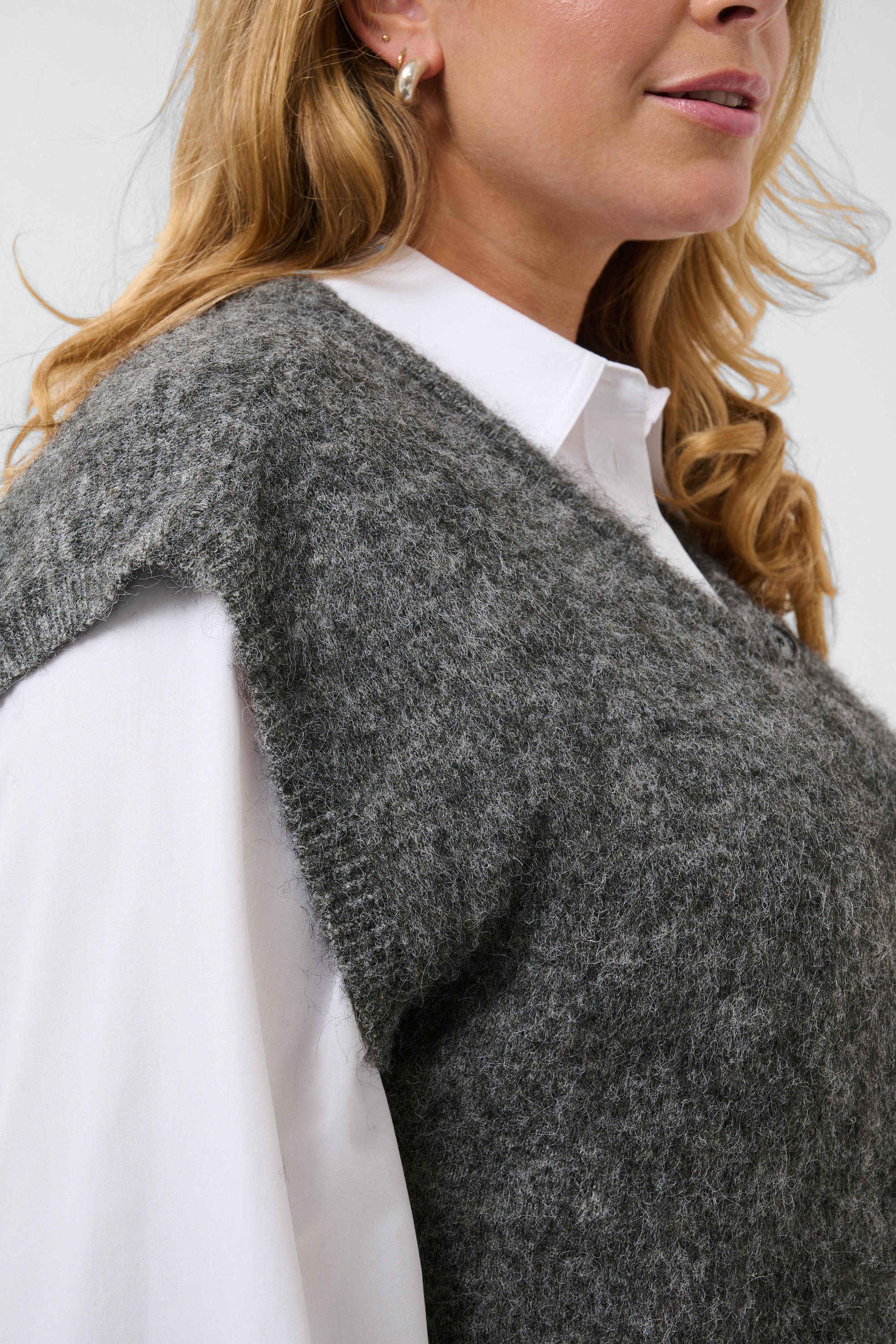 KAFFE Curve Strickjacke »KAFFE Curve Strickweste KCjordi«