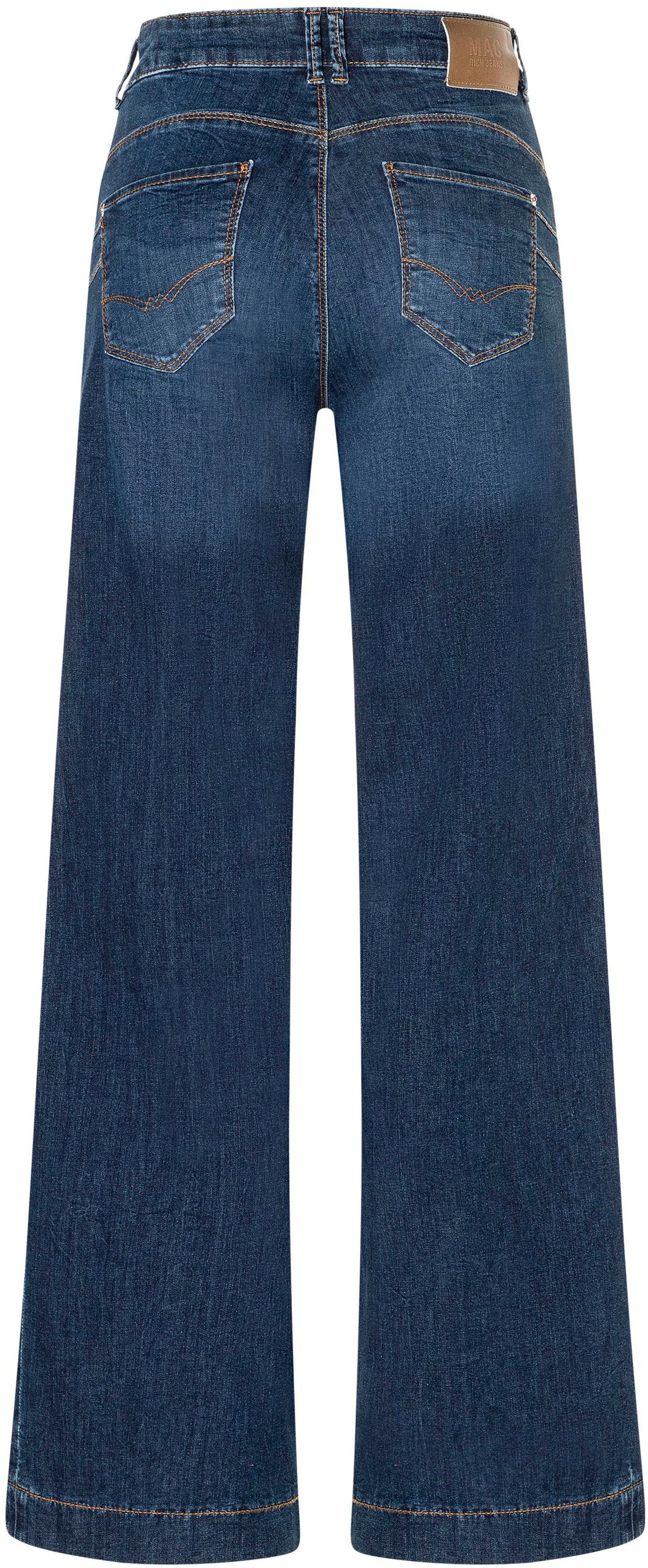 MAC Stretch-Jeans »RICH PALAZZO« Naht-Details an den Gesäßtaschen
