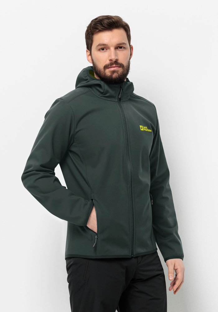 Jack Wolfskin Softshelljacke "BORNBERG HOODY M", mit Kapuze