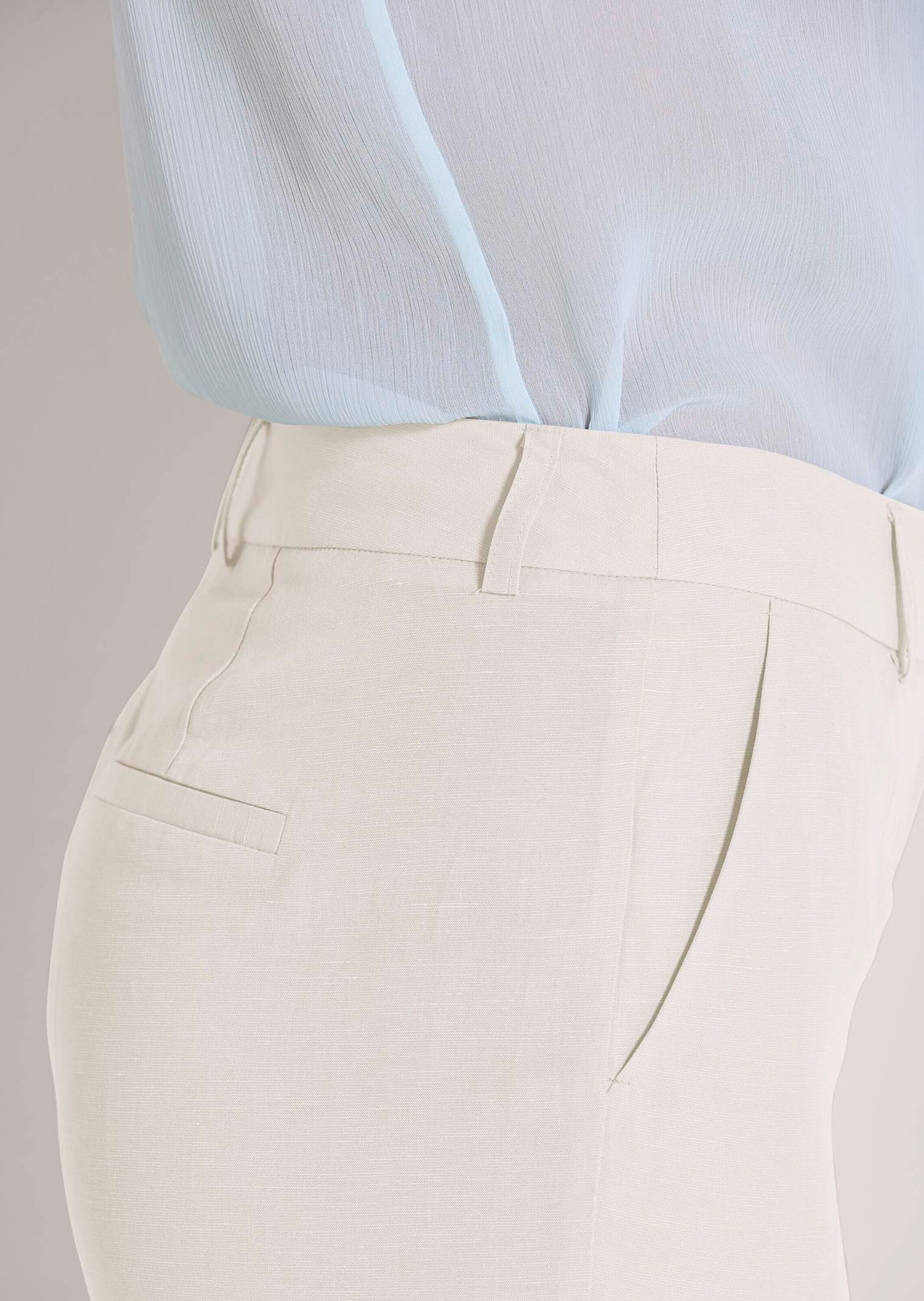 MADELEINE Bügelfaltenhose »Hose Bügelfalten-Hose mit Leinen«
