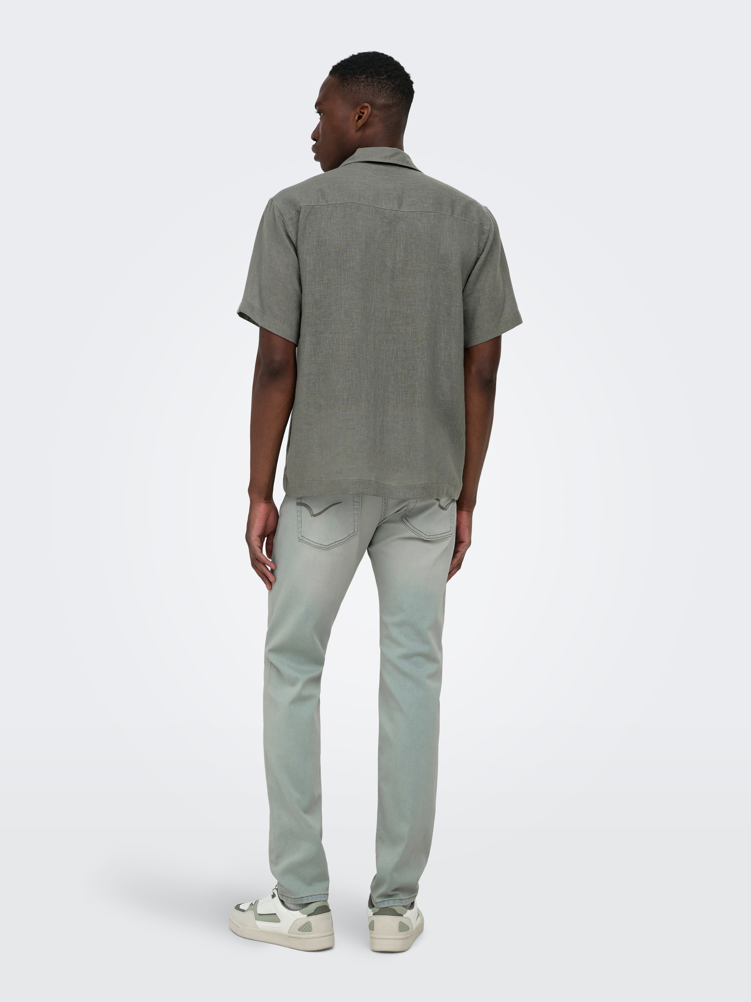ONLY & SONS Kurzarmhemd »ONSLAURENCE RLX RESOR SS LINENBLEND NOOS«