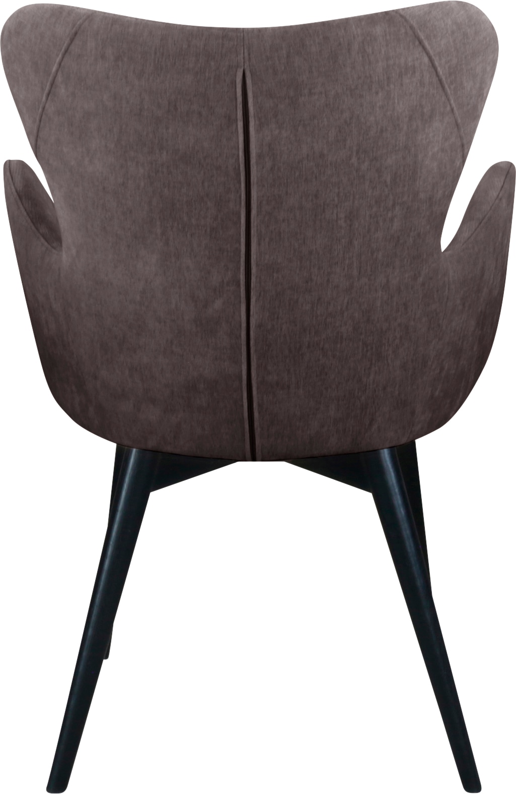 Home affaire Armlehnstuhl »Wonder«, (Set), 2 St., Strukturstoff, Gestell Buche Massivholz schwarz lackiert