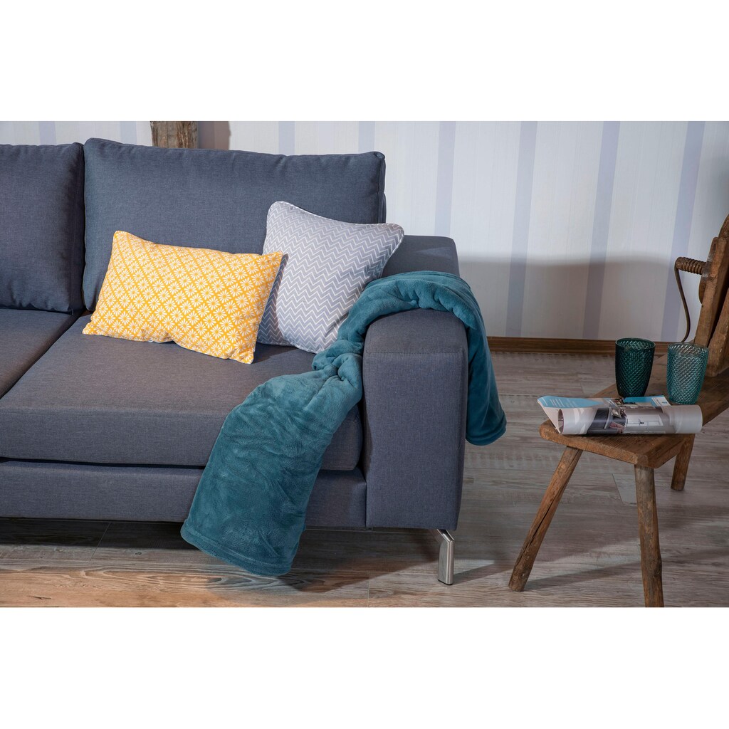 Max Winzer® Ecksofa »Flori«, (Spar-Set, Ecksofa und Hocker)