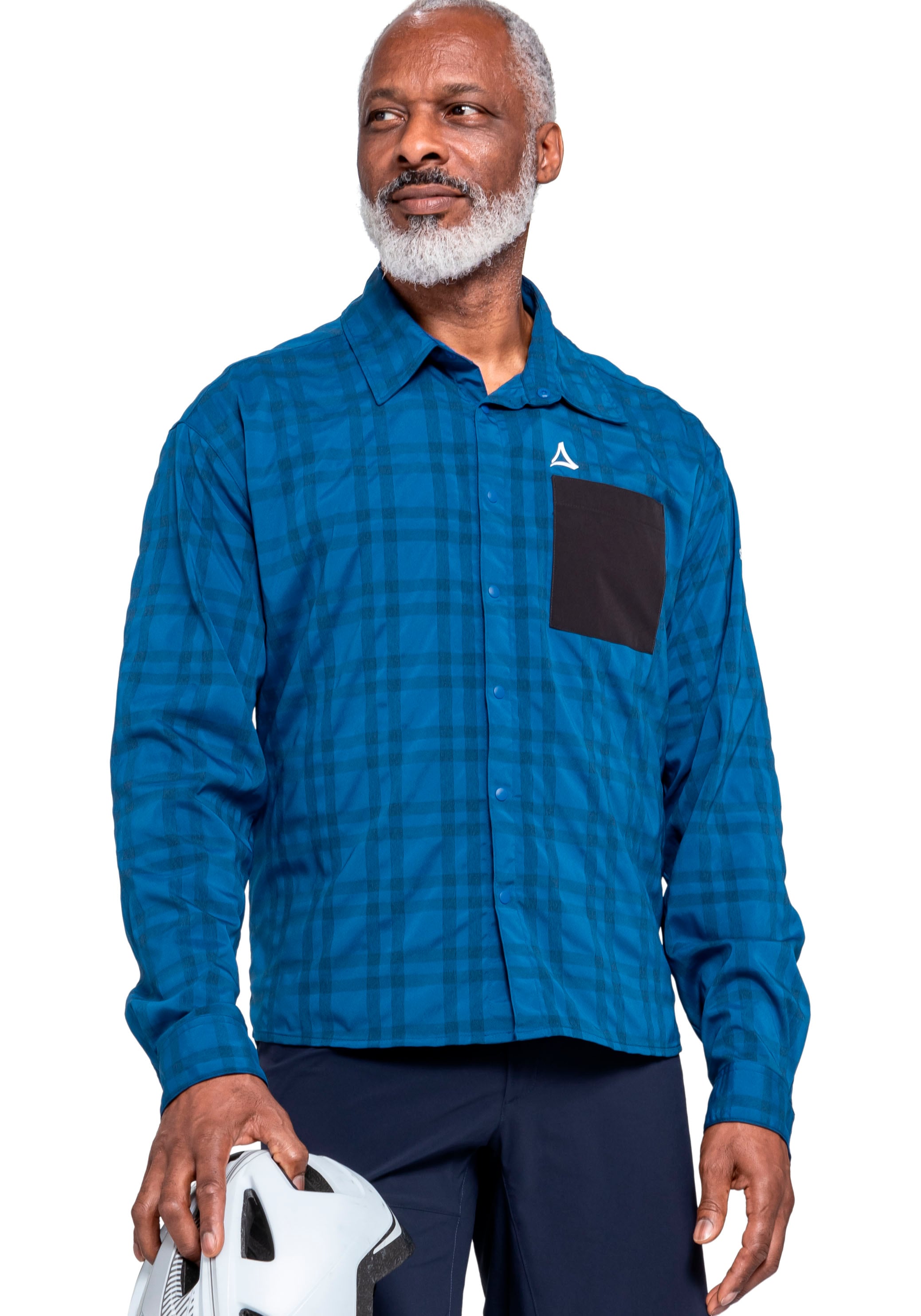 Schöffel Herren Cornflower Blau Funktionshemd Mit Langen Ärmeln Aus Polyester Nylon Und Elasthan erhältlich in Größe  von Baur