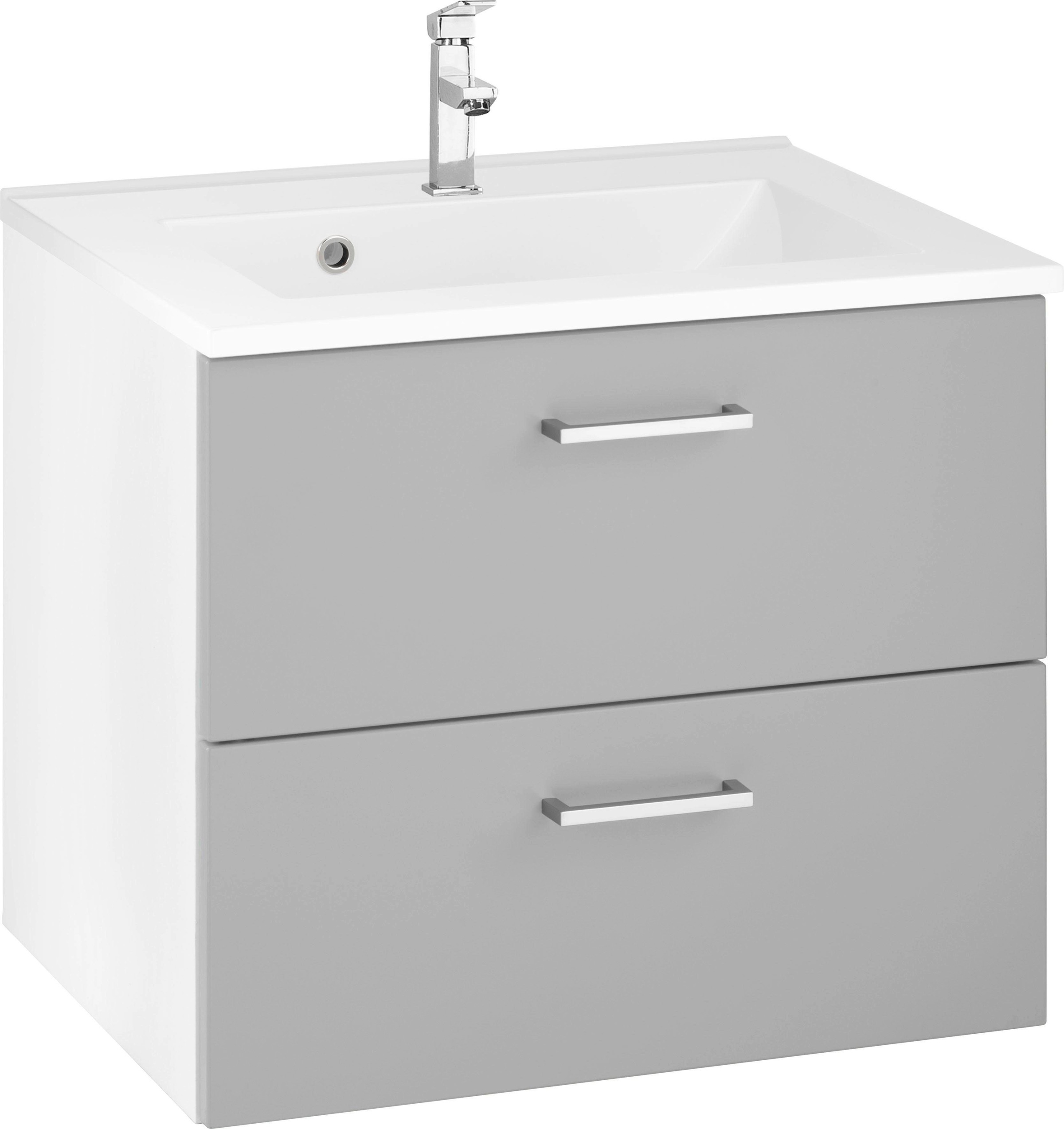 welltime "Ribera" Badmöbel, Waschtisch inkl. Waschbecken, Breite 60 cm