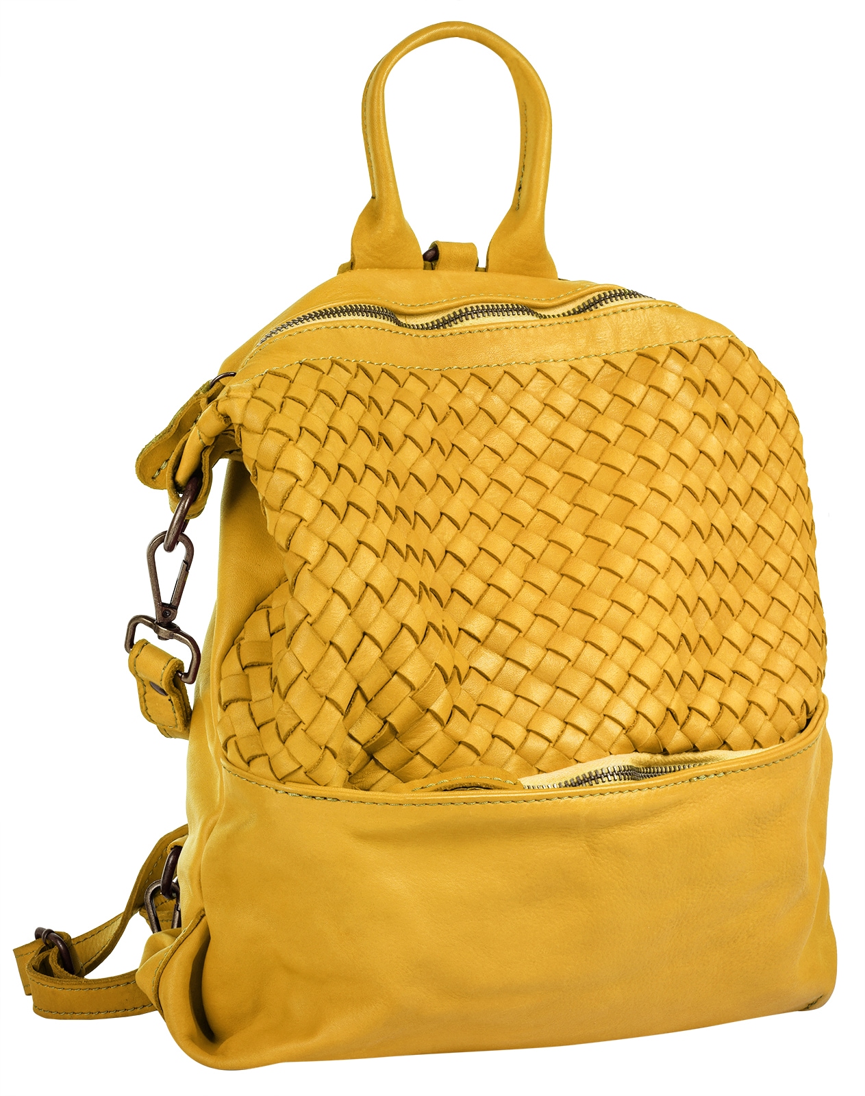 Samantha Look Cityrucksack, echt Leder, Made in Italy