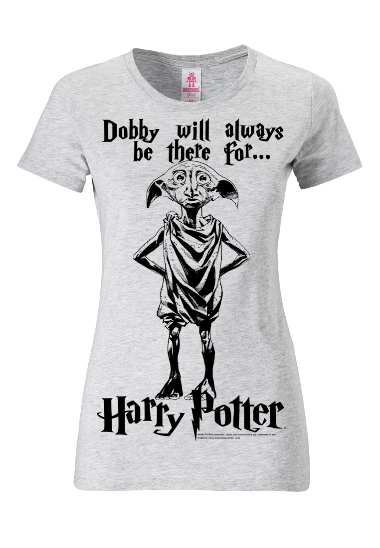 LOGOSHIRT T-Shirt »Dobby Will Always Be There For«, mit niedlichem Frontdruck