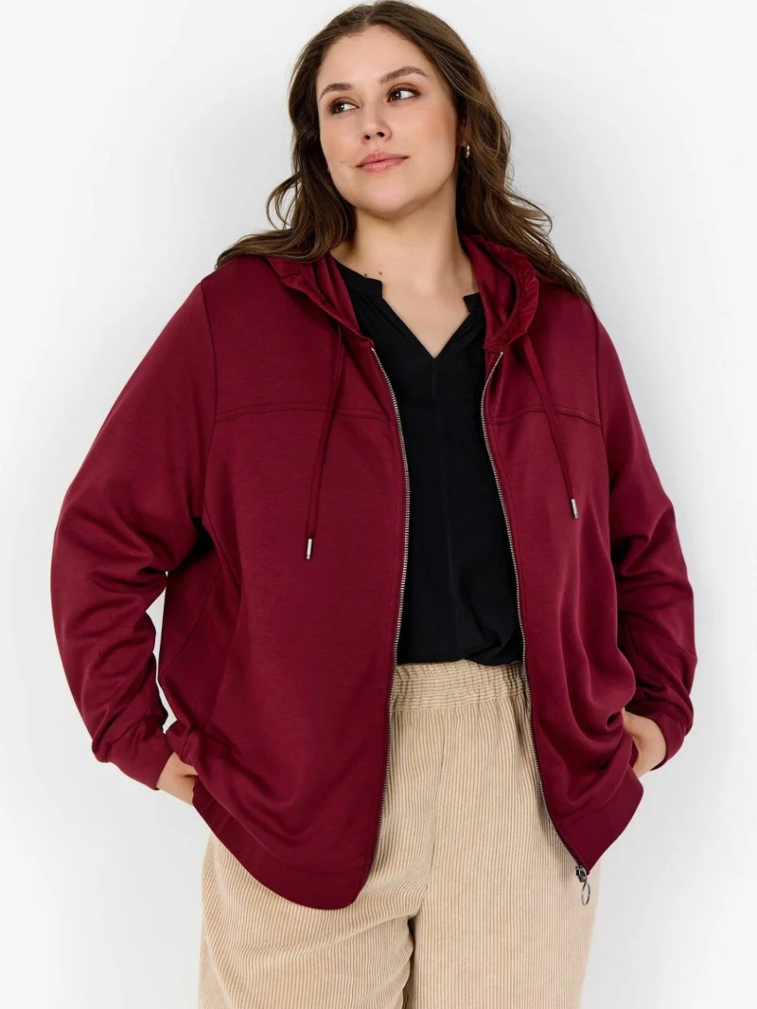 Wasabi Concept WA-SABINA Cardigan Dark Red M 5