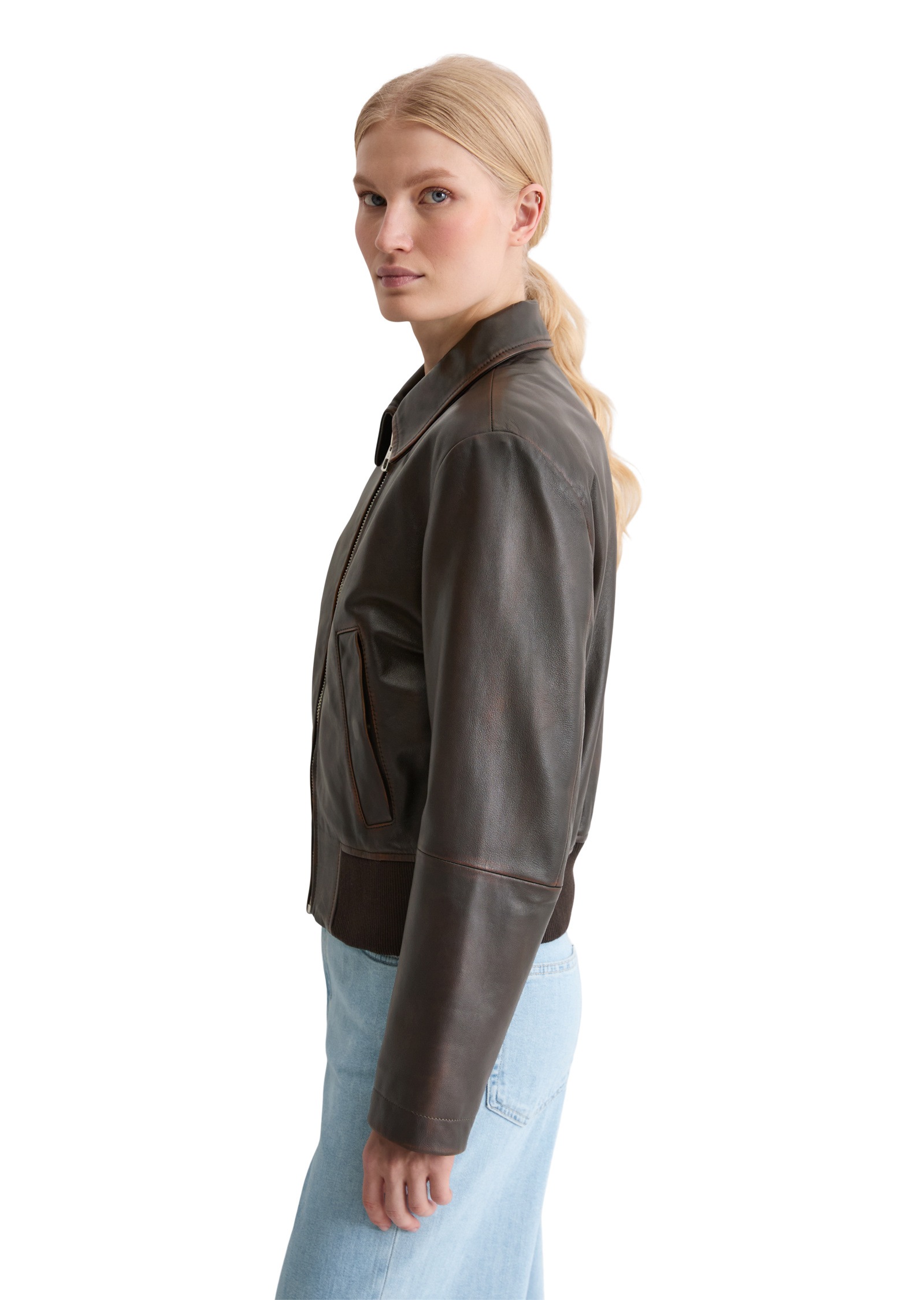 Marc OPolo Lederjacke "aus softem Lammleder in Vintage-Optik" günstig online kaufen