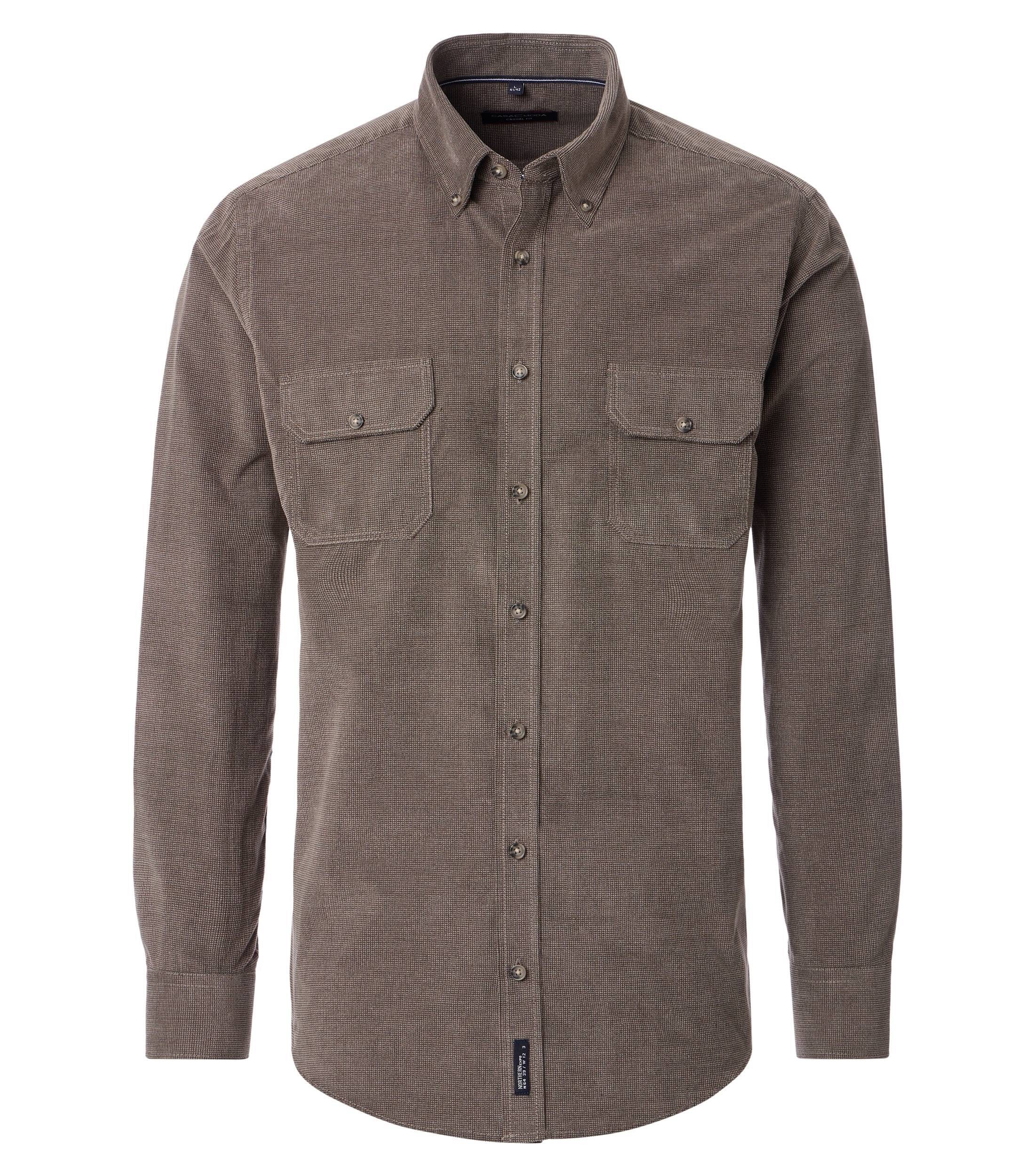 CASAMODA Langarmhemd »CASAMODA Hemdjacke uni«
