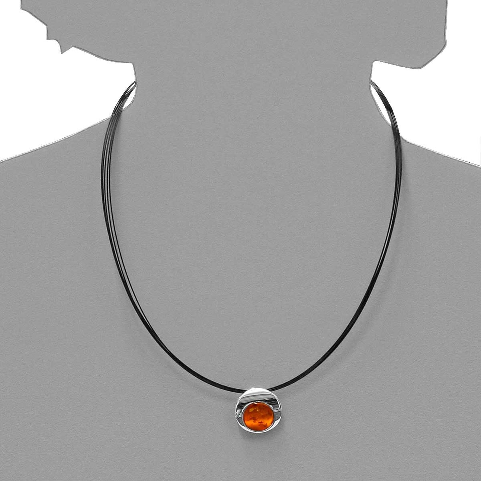 OSTSEE-SCHMUCK Halsreif »Ostsee-Schmuck Halsreif mit Anhänger Gleiter-Alina 19 mm«, (2 tlg.)
