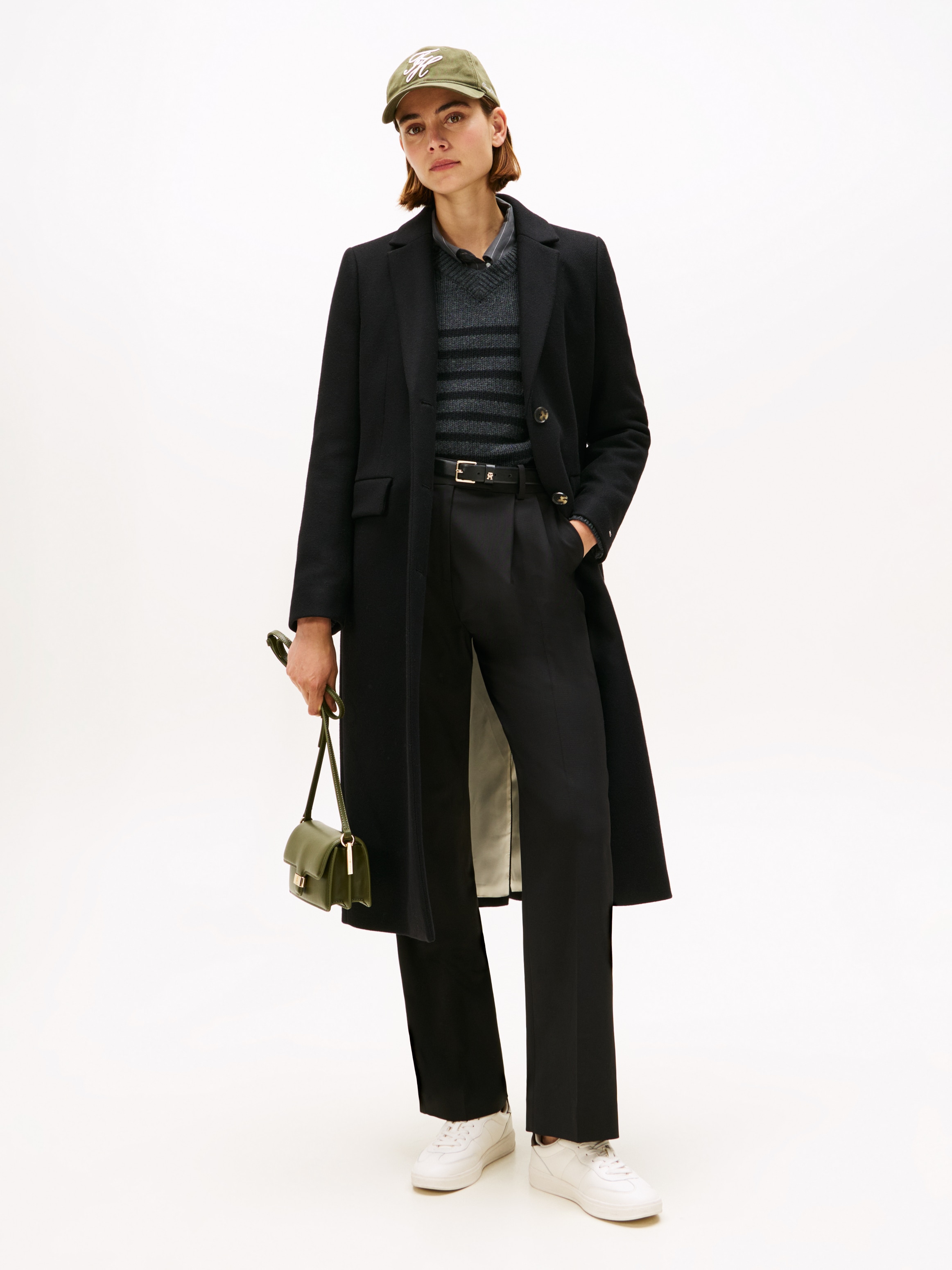 Tommy Hilfiger Langmantel "CLASSIC SB WOOL REG MAXI COAT", mit Wolle und Ka günstig online kaufen