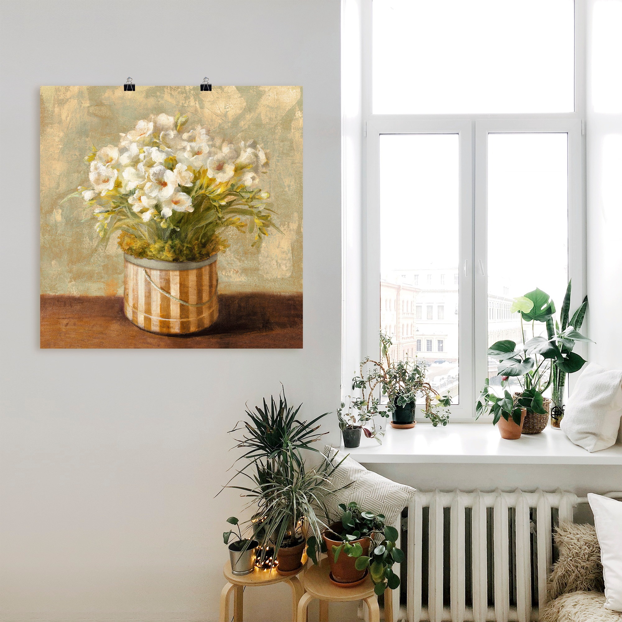 Artland Wandbild »Fresien«, Blumen, (1 St.), als Leinwandbild, Poster in verschied. Größen