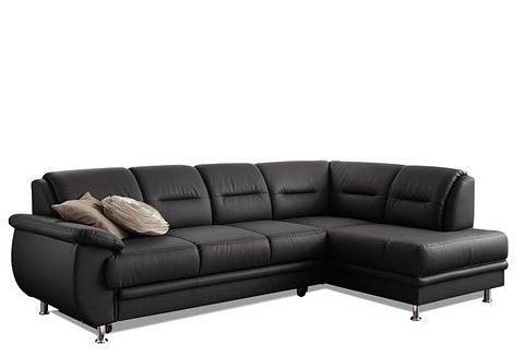 sit&more Ecksofa "Mailand L-Form, B: 250 cm, Leder, Komfortsitzhöhe 46 cm" optional Schlaffunktion, Liegefläche: 194x122cm, Komfortpolsterung