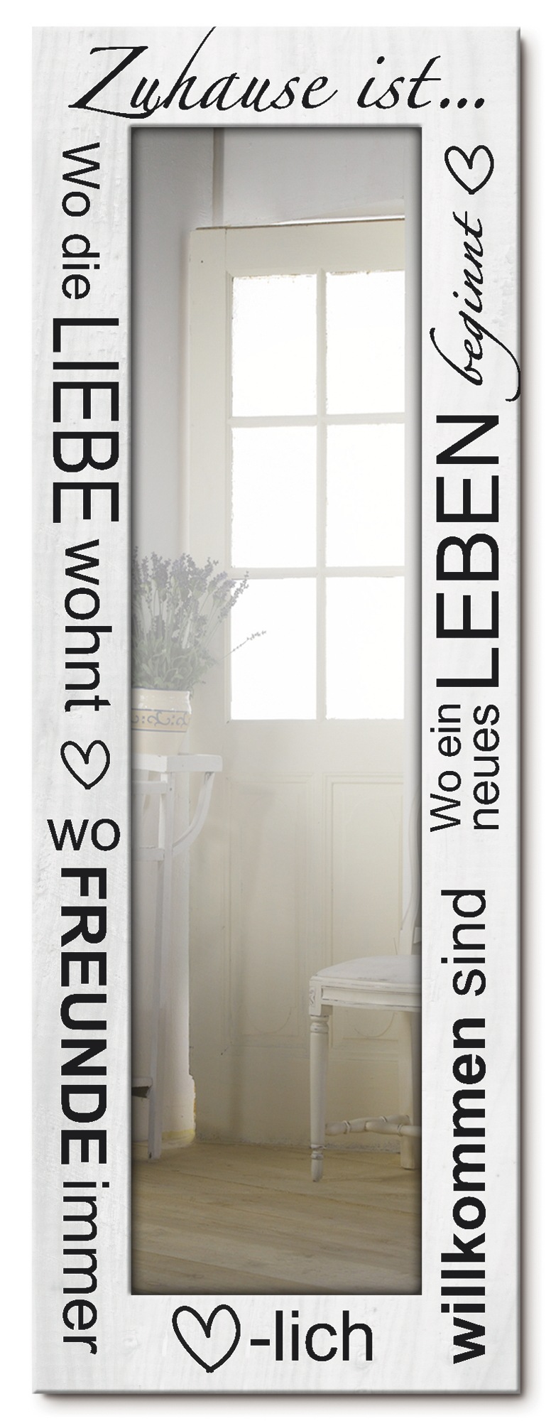 Artland Dekospiegel »Wo die Liebe wohnt« Moder...