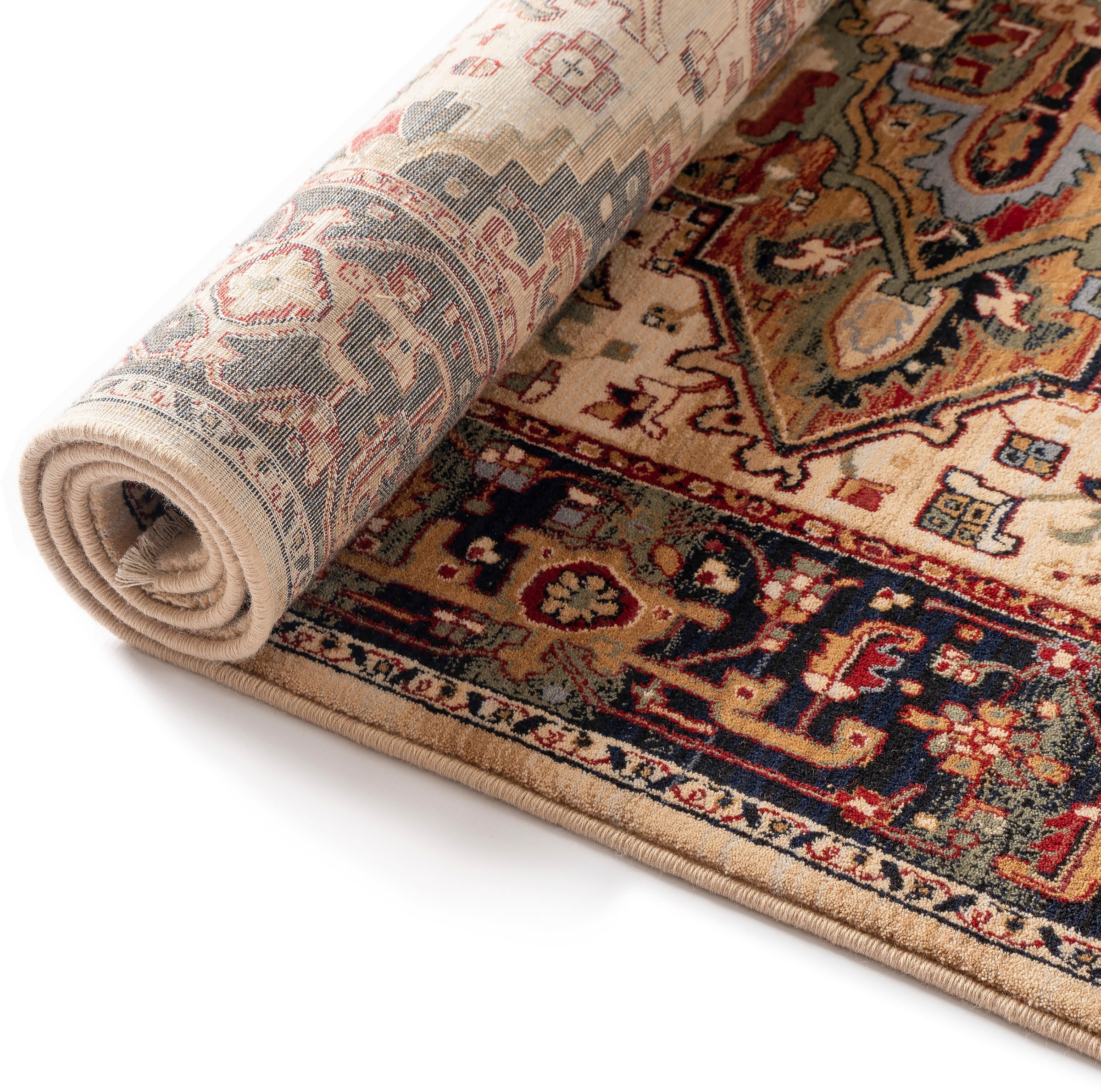 Wollteppich THEKO "Saharna 2886" Gr. 2, beige, B:80cm H:10mm L:150cm, Wolle, Teppiche, Fransenteppich, reine Wolle, Orient-Optik, mit Fransen 3