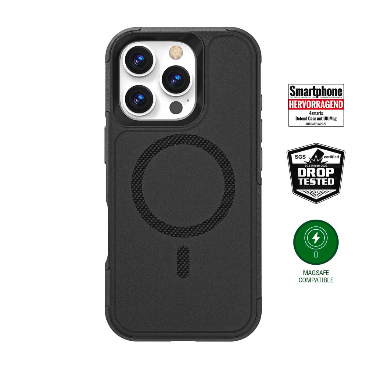 4smarts Handyhülle »Defend Case für Apple iPhone 16 Pro«, Backcover, Schutzhülle, Handyschutzhülle, Case, Schutzcase, stoßfest