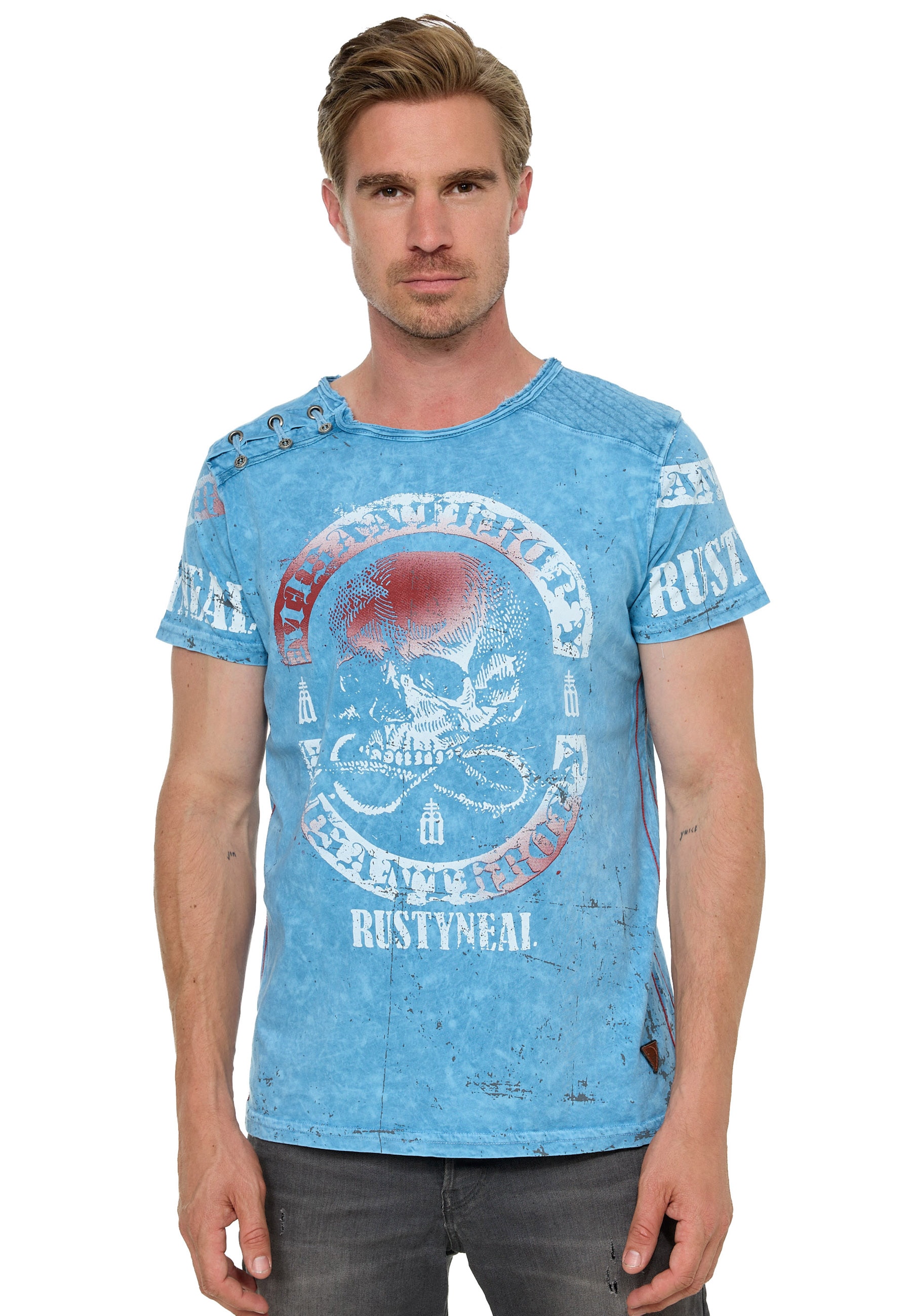 Rusty Neal mit Markenprint